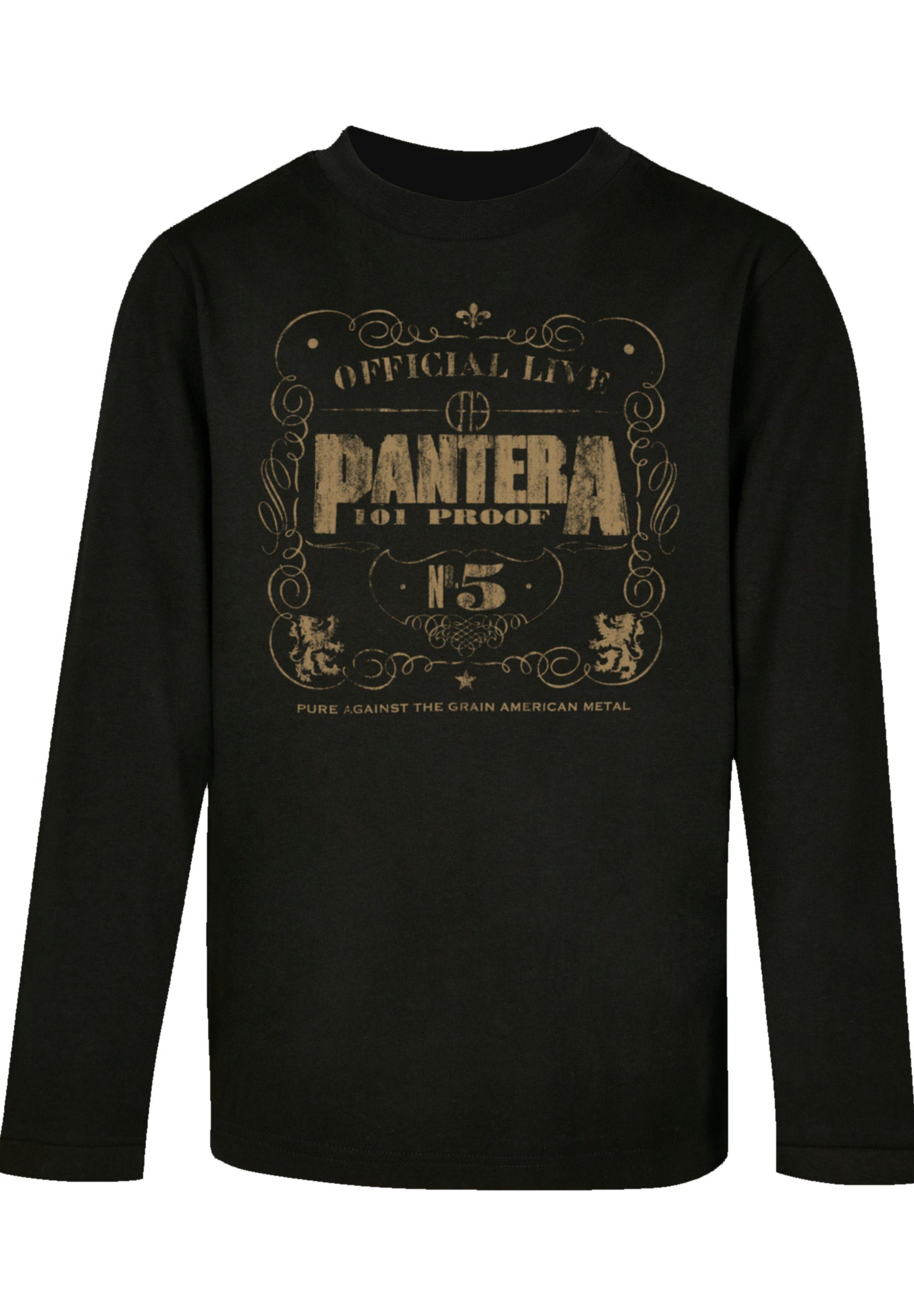 Pantera F4NT4STIC lizenziertes T -Shirt Print, Longsleeve T-Shirt Pantera Offiziell