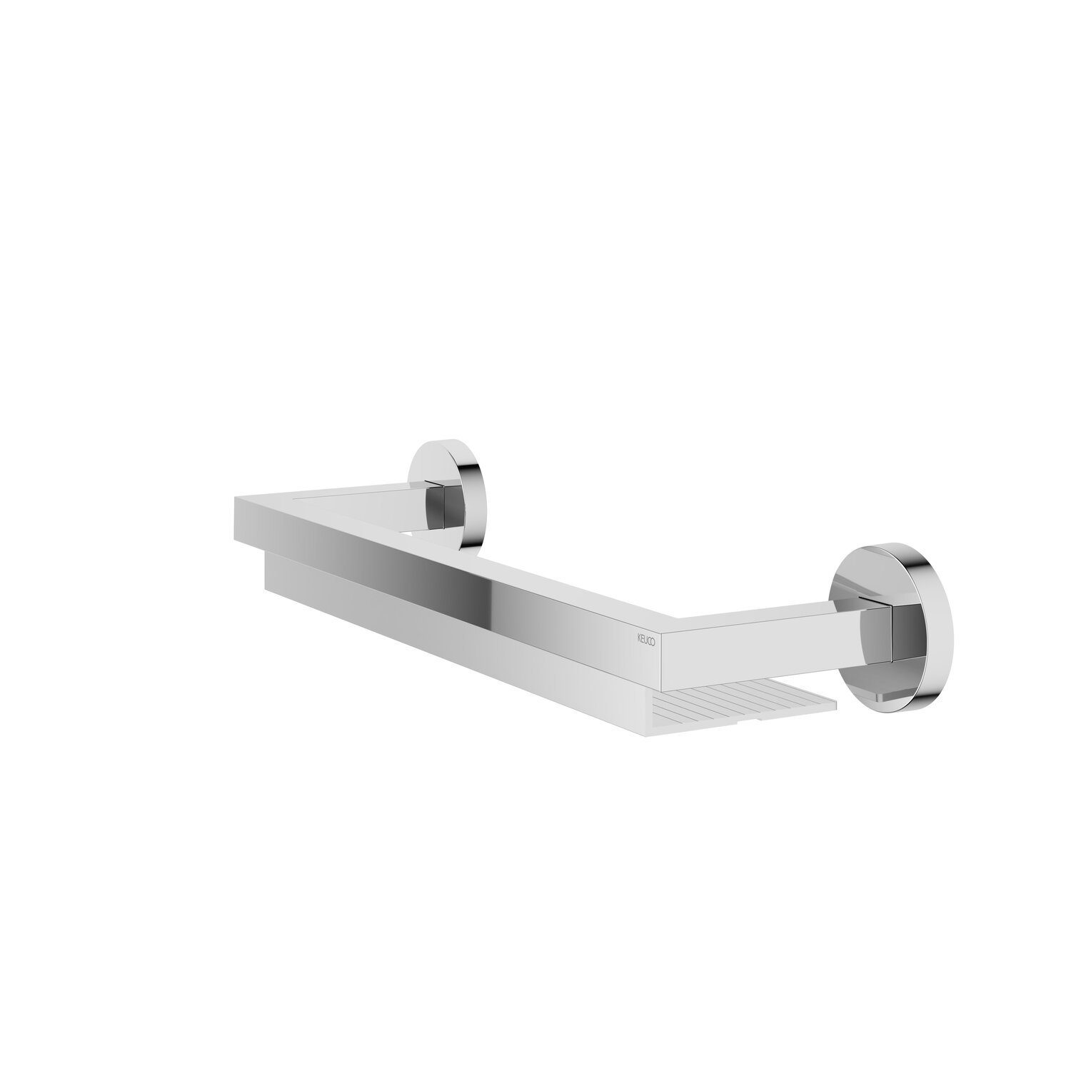 Keuco Duschablage Edition 90, 40 cm, aus eloxiertem Aluminium und verchromtem Metall, Wandmontage