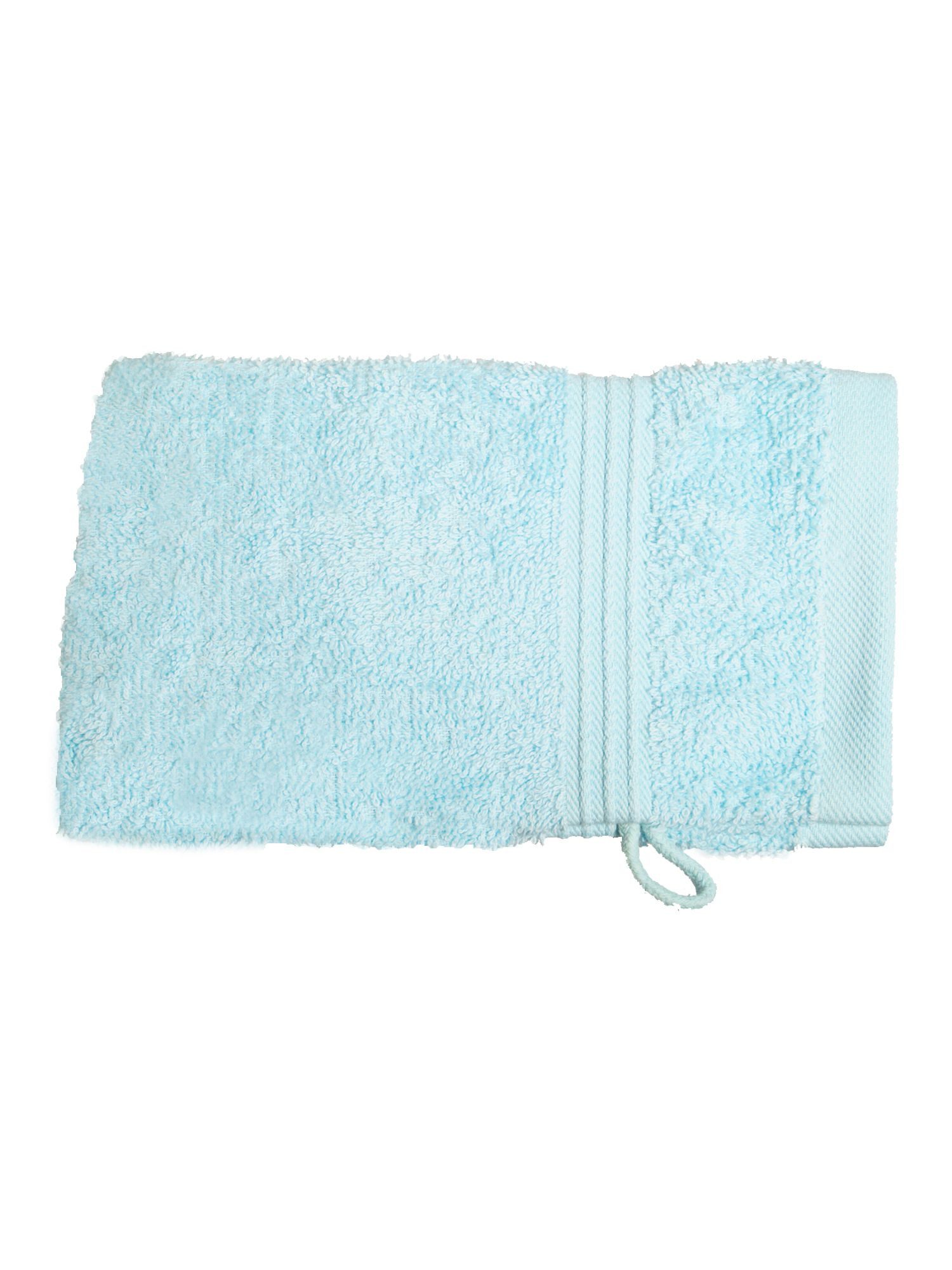 Julie Julsen Handtücher 1-Handtücher-Babyblau-Waschhandschuh 15 x 21 cm, Baumwolle (1-St)