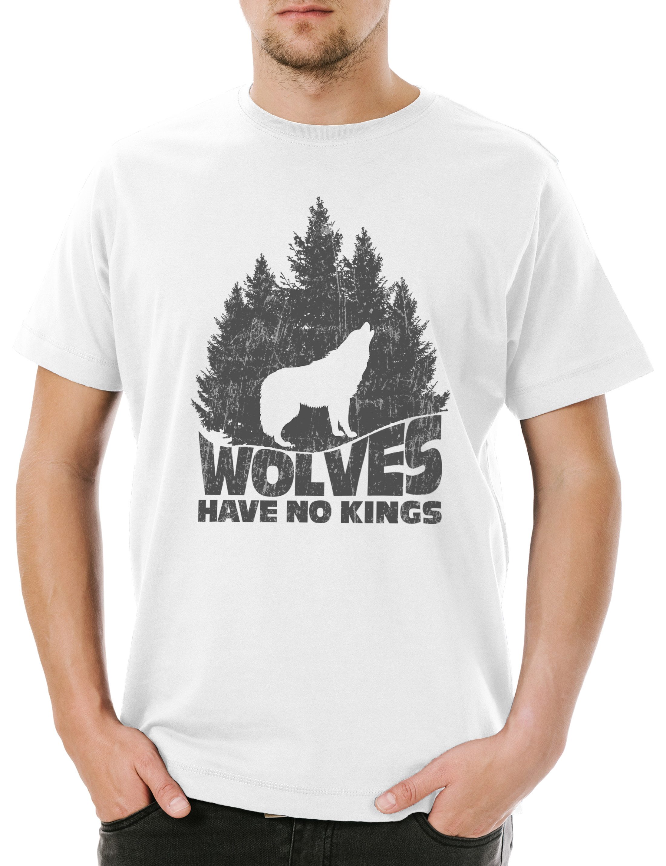 Urban Backwoods Print-Shirt Wolves Have No Kings II Herren T-Shirt The Fars günstig online kaufen