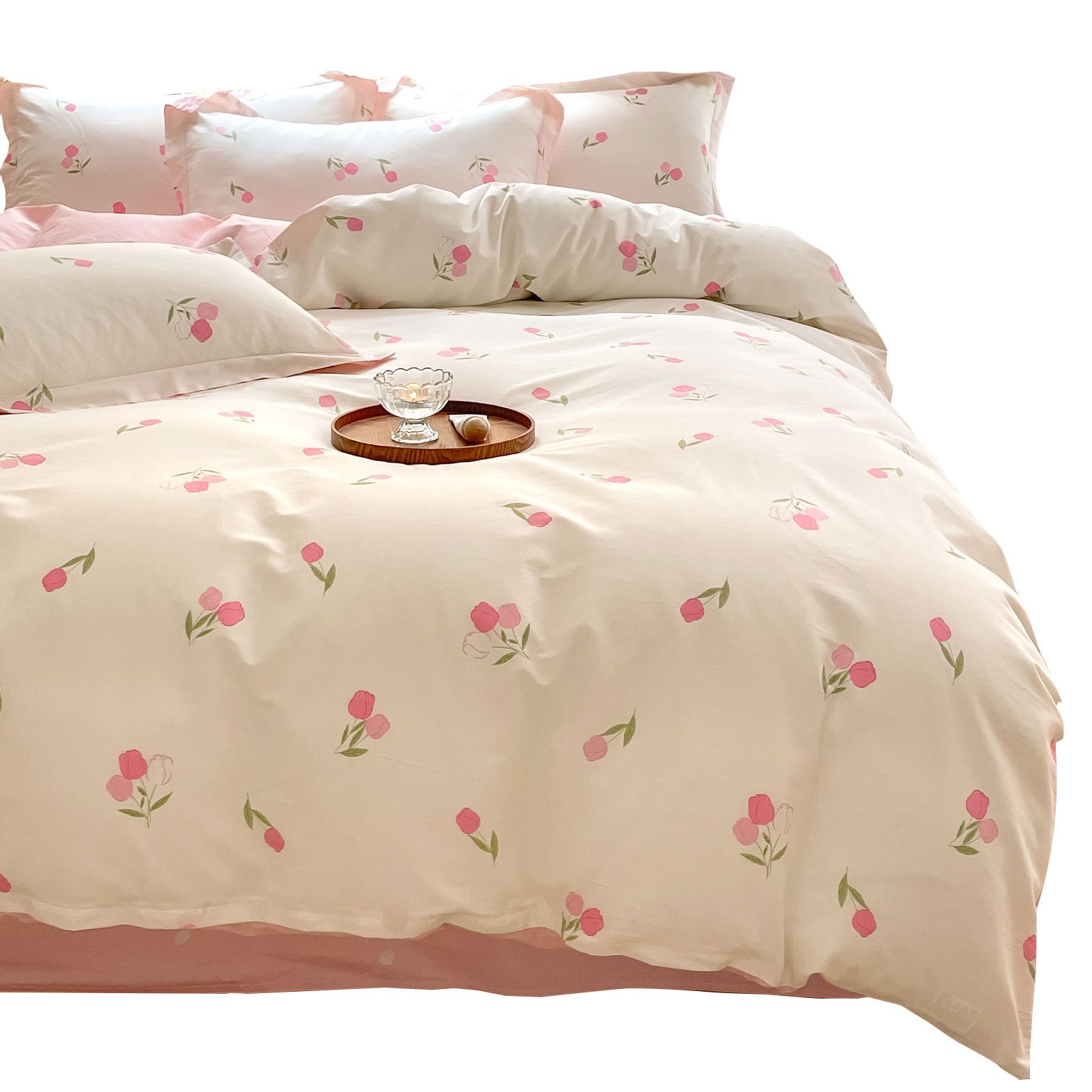 KEAYOO Bettwäsche Blumen, Baumwolle, 2 teilig, günstig online kaufen