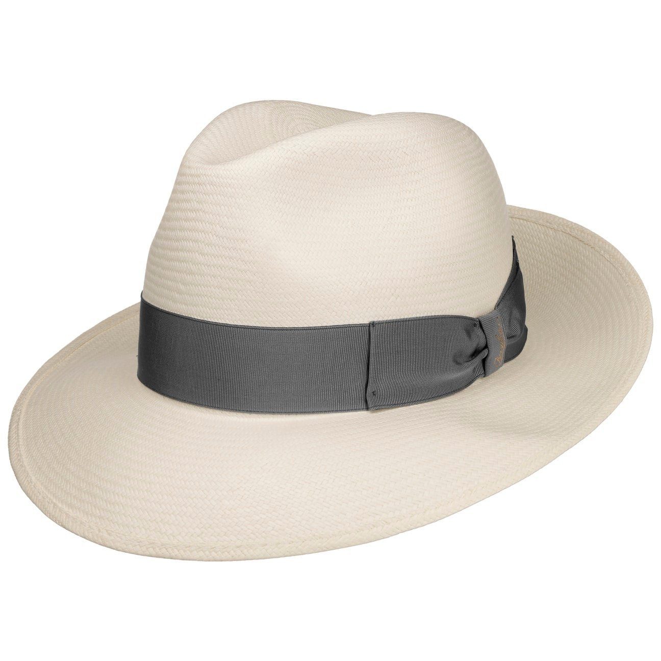 Borsalino Sonnenhut (1-St) Panamahut mit Ripsband, Made in Italy