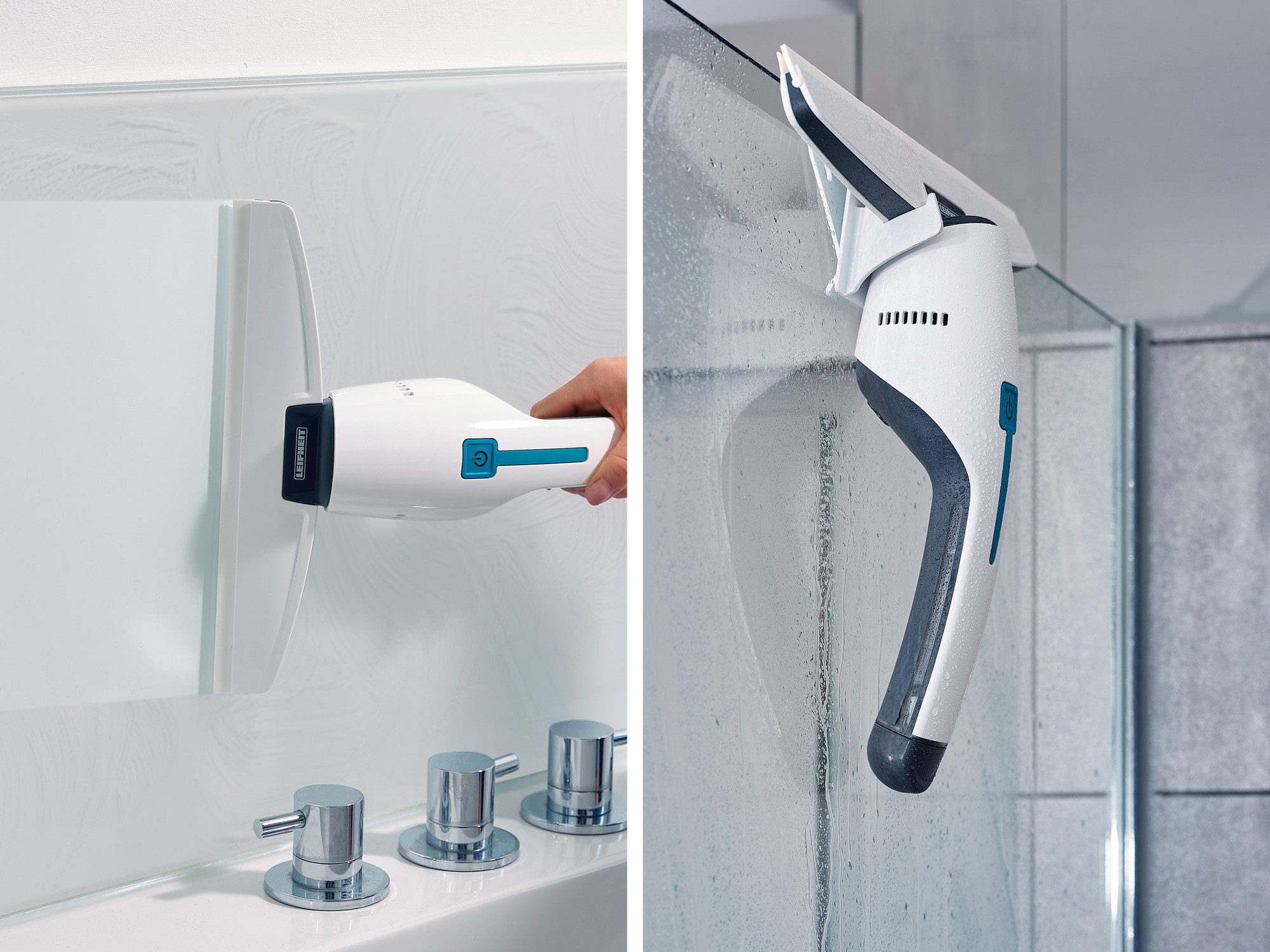 Leifheit Fenstersauger Set Bad- und Fenstersauger Nemo, (5-St) Streifenfrei Absaugen, bis 45 Minuten Laufzeit, für glatte Oberflächen – Bild 5 von 5