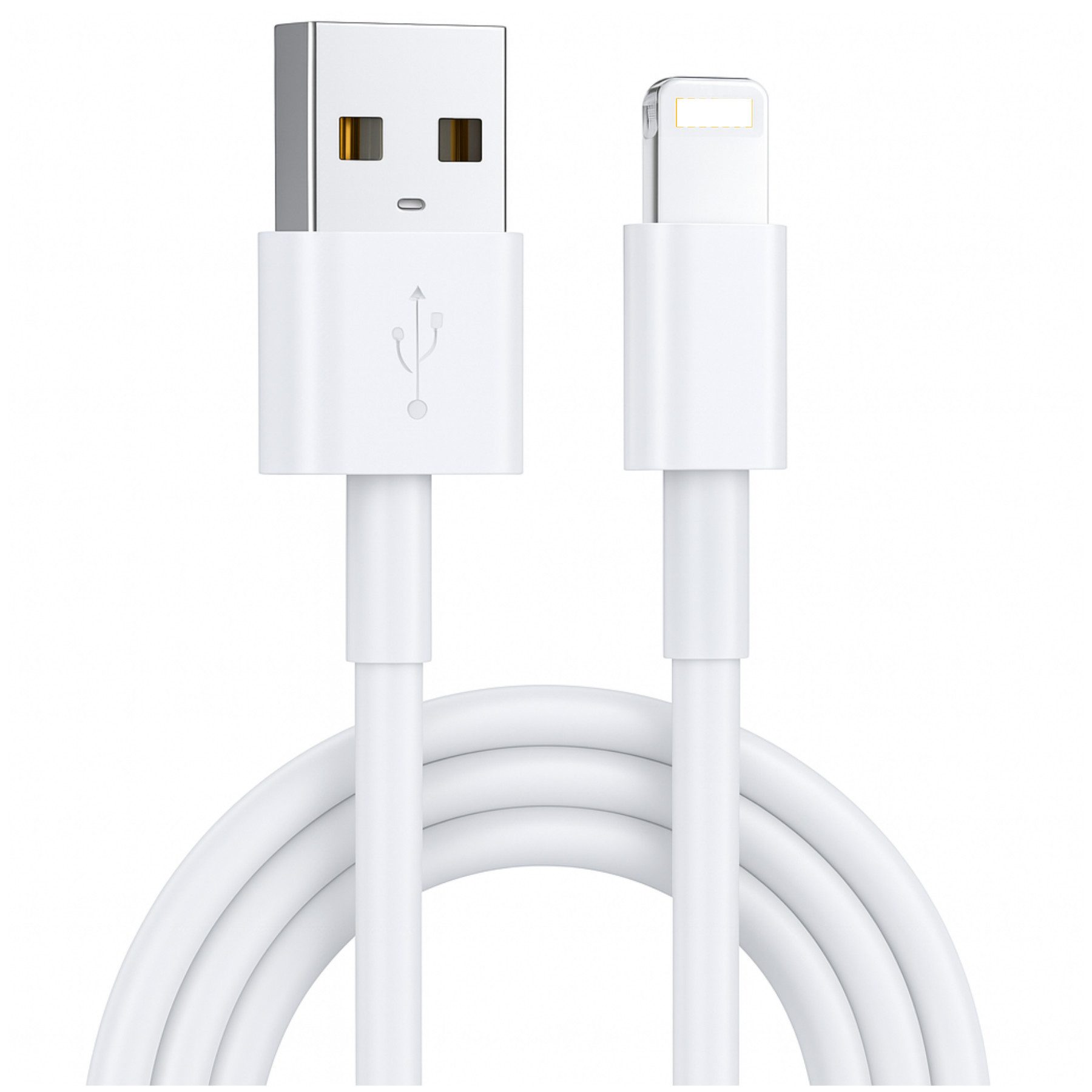 Alpha Electronics Ladekabel passt für iPhone 6 7 8 11 12 13 14 X Xs Xr Pro Max Plus Mini Smartphone-Kabel, USB Typ A, Lightning (200 cm), Datenübertragung, Hochwertige Verarbeitung, Kompatibel & vielseitig