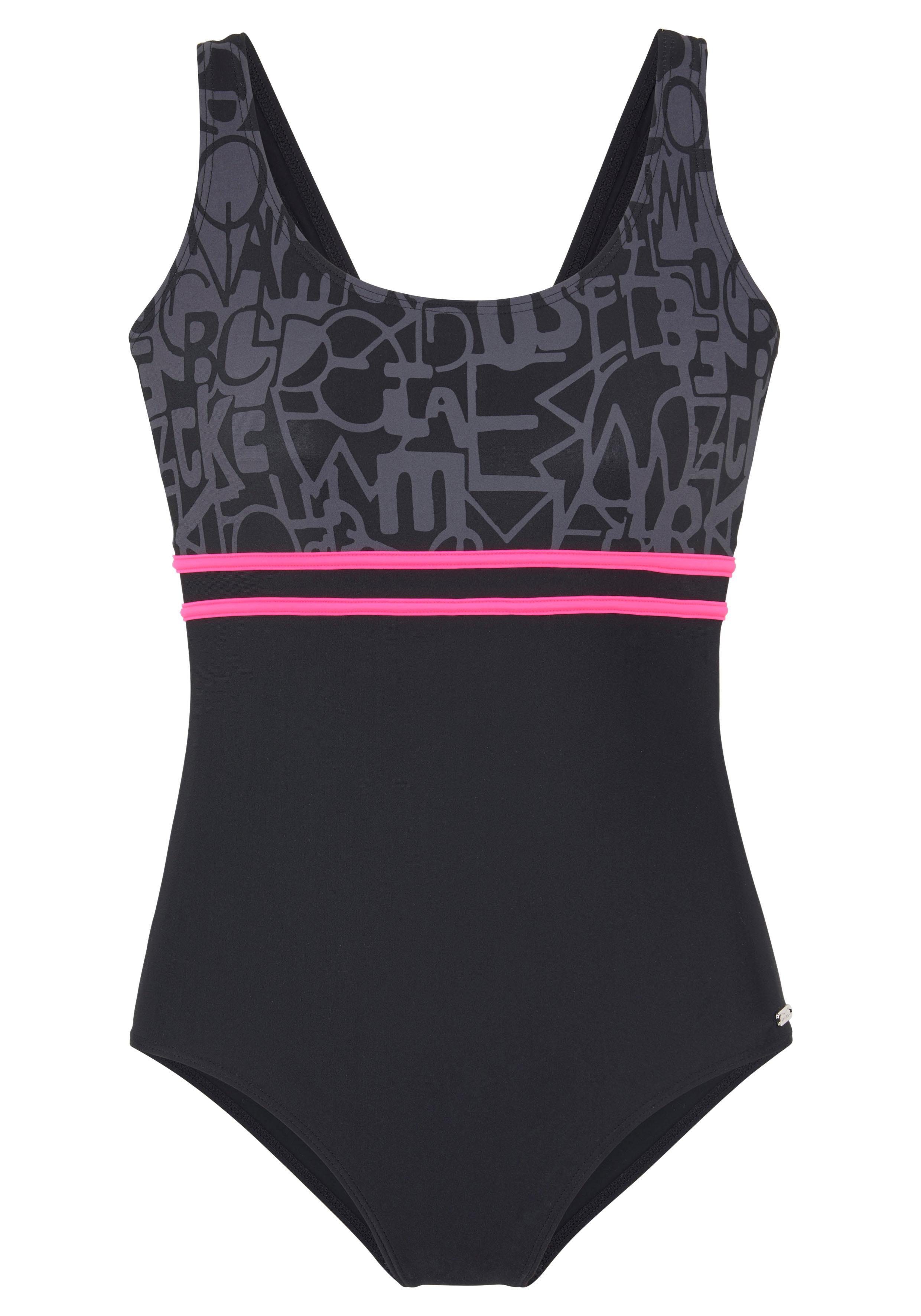 Venice Beach Badeanzug mit trendigem Logoprint und Shaping-Effekt günstig online kaufen