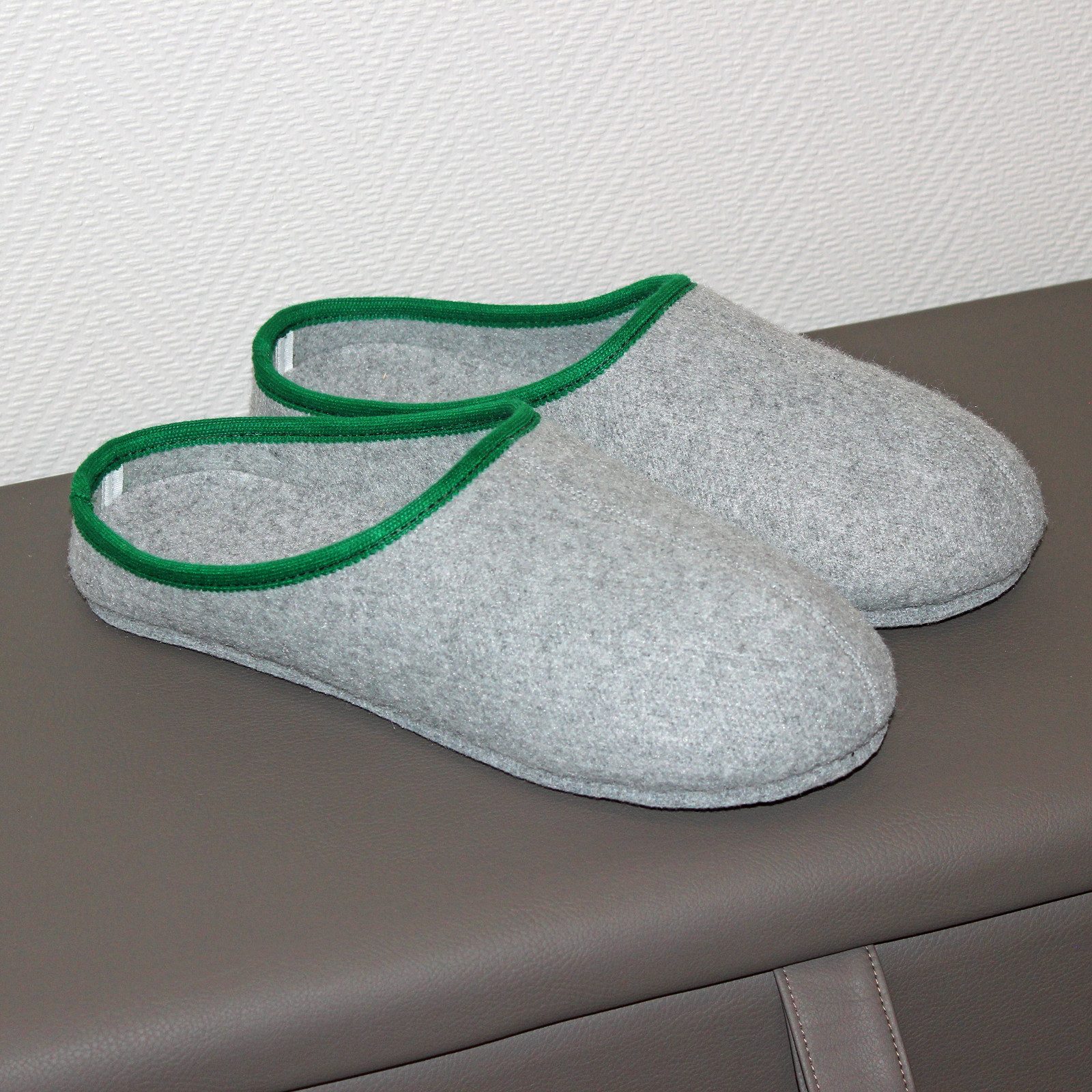 Pantoffelmann Handwerkerpantoffel Überpantoffel Arbeitsschuhe Herren Filz Überschuhe Pantoffel (1 Paar) Filzpantoffeln, Gästepantoffel besonders leicht