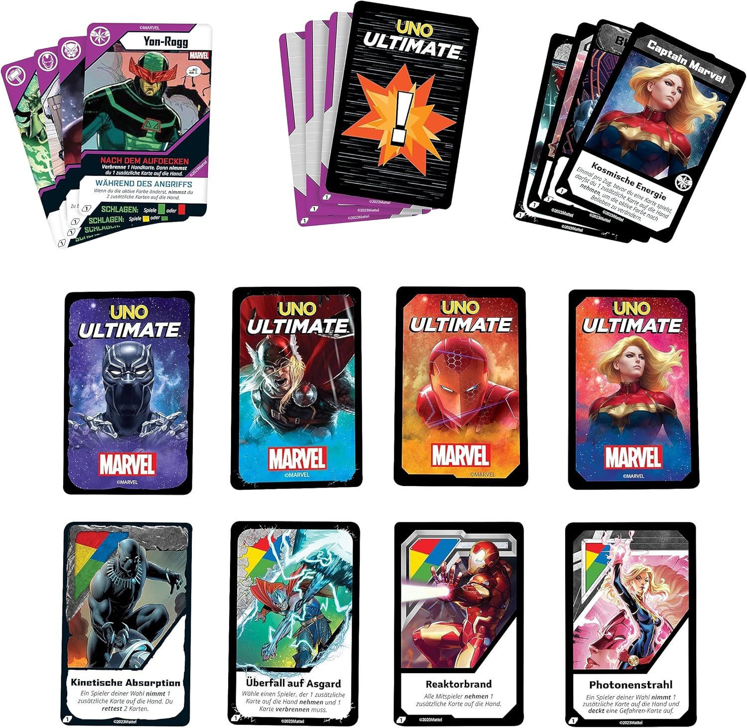 Mattel® Spiel UNO Ultimate - Marvel, Kartenspiel