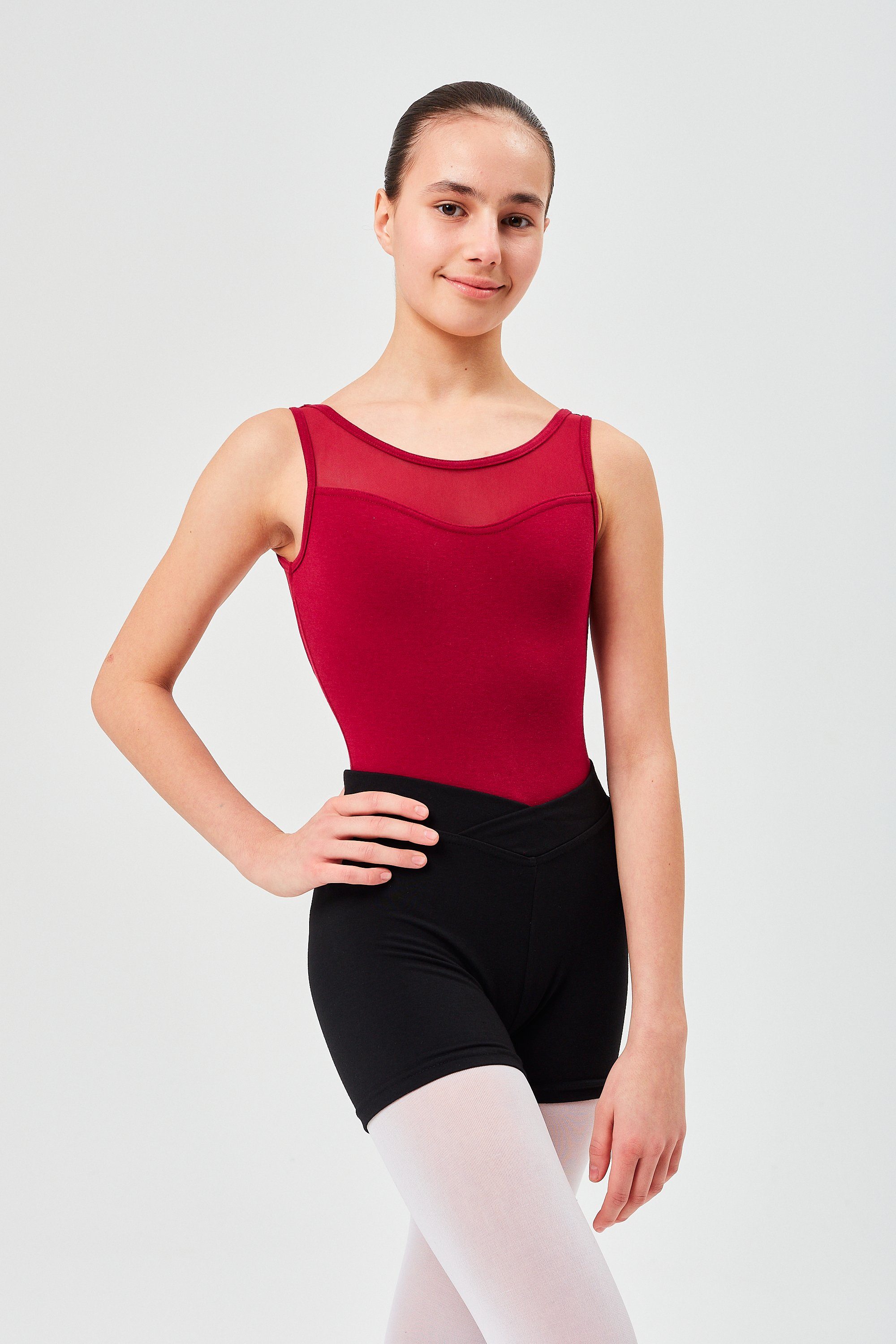 tanzmuster Dancehose Ballett Shorts Abby aus weicher Baumwolle kurze Hose für Mädchen schwarz | Tanzhosen