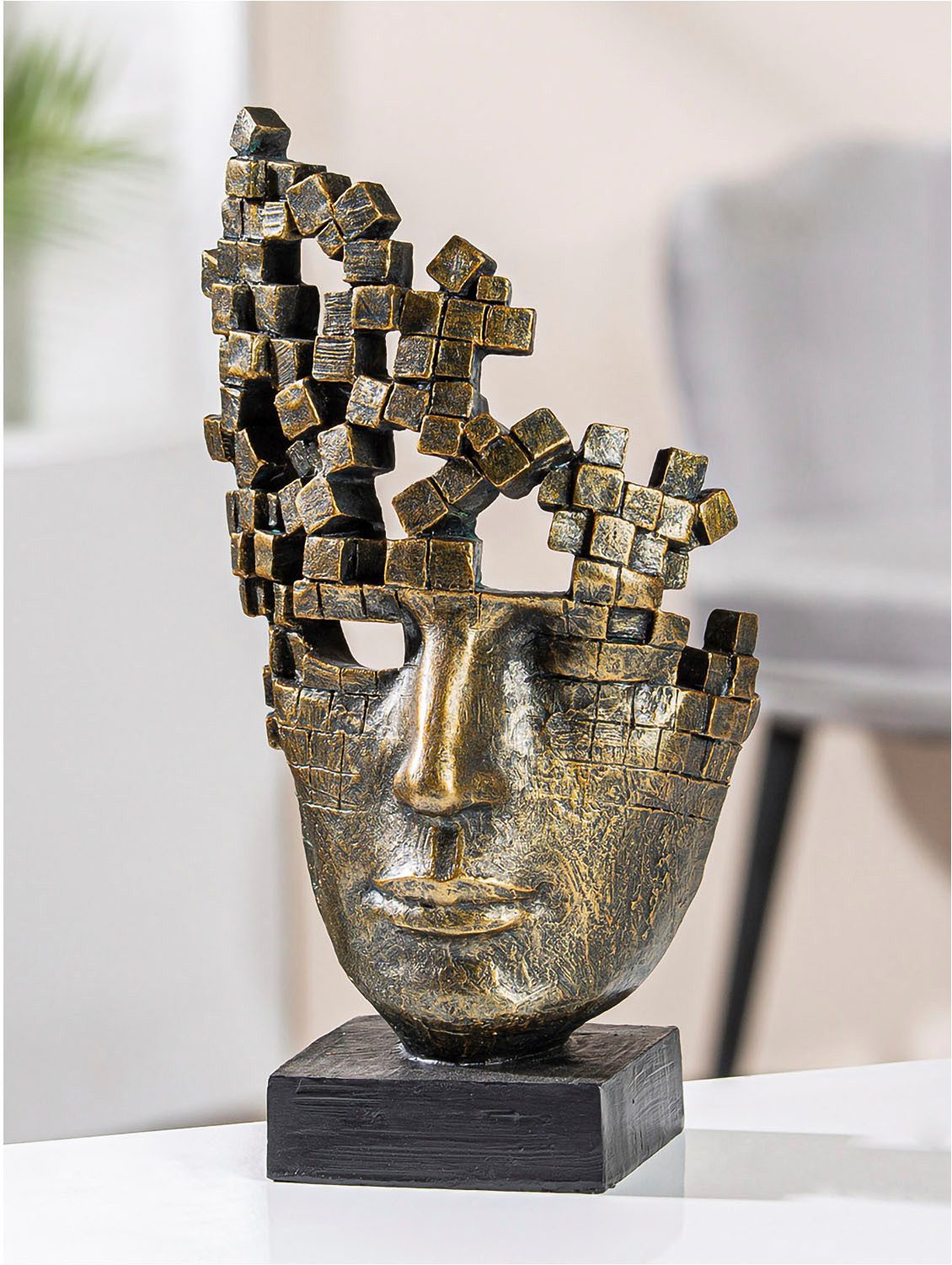 Casablanca by Gilde Dekofigur Skulptur "Male Mask" (1 St) günstig online kaufen