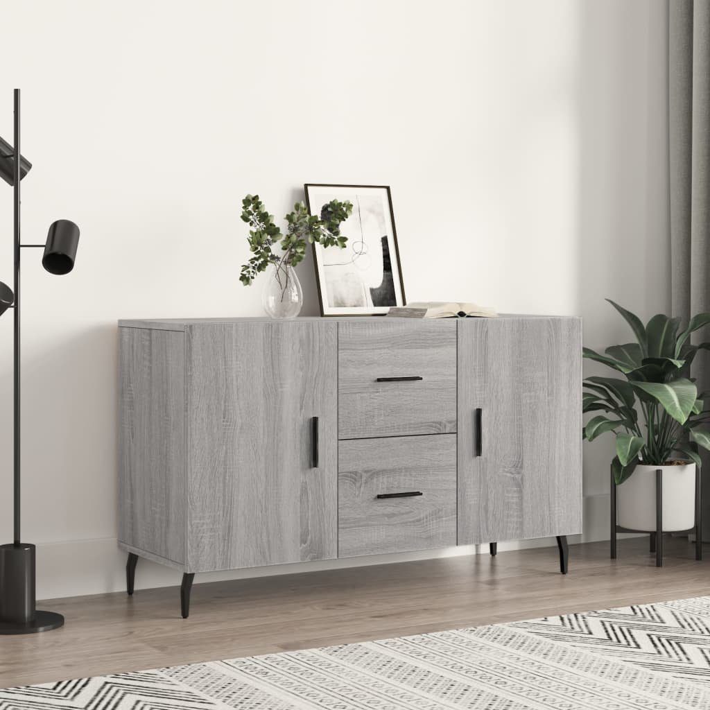 cm Sideboard (1 Grau vidaXL Holzwerkstoff Sideboard St) Sonoma 100x36x60