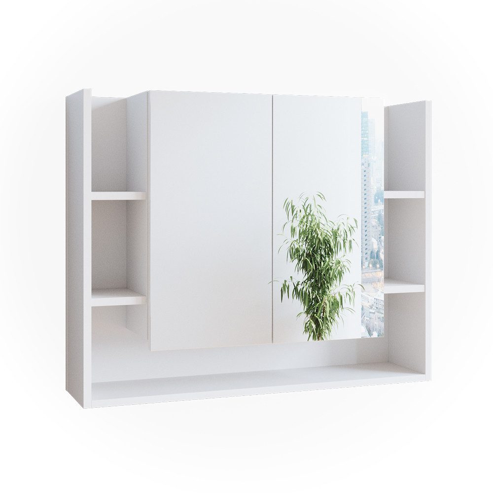 Vicco Badezimmerspiegelschrank Elira, Weiß, 80.2 x günstig online kaufen