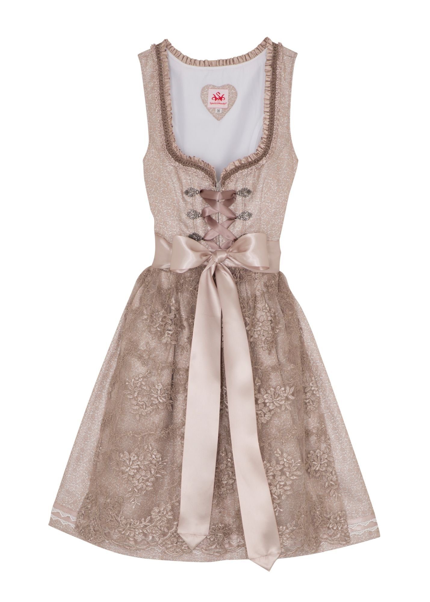 Spieth & Wensky Dirndl Bari (1-tlg) mit trendiger Stickerei günstig online kaufen