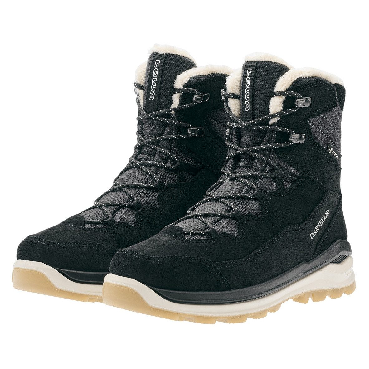 Lowa Ottawa Evo GTX (Veloursleder/Textil, wasserdicht) schwarz/grau Damen W günstig online kaufen