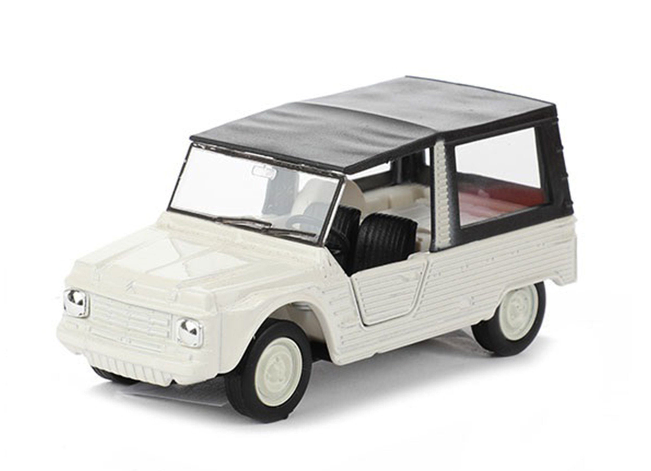Modellauto CITROEN MEHARI 1968 Modellauto 11cm Metall Modell Auto 18 (Weiss)