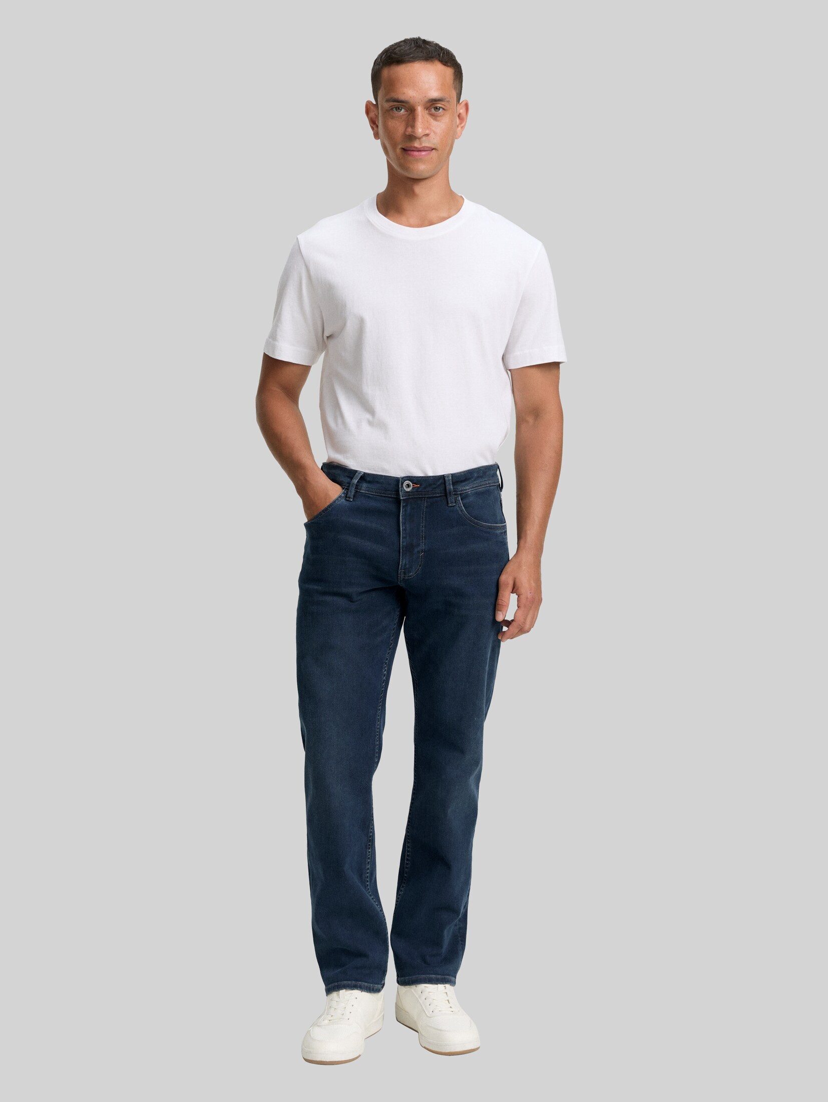 TOM TAILOR Straight-Jeans Jeanshosen TTMARVIN STRAIGHT Jeans mit Superstretch – Bild 2 von 5
