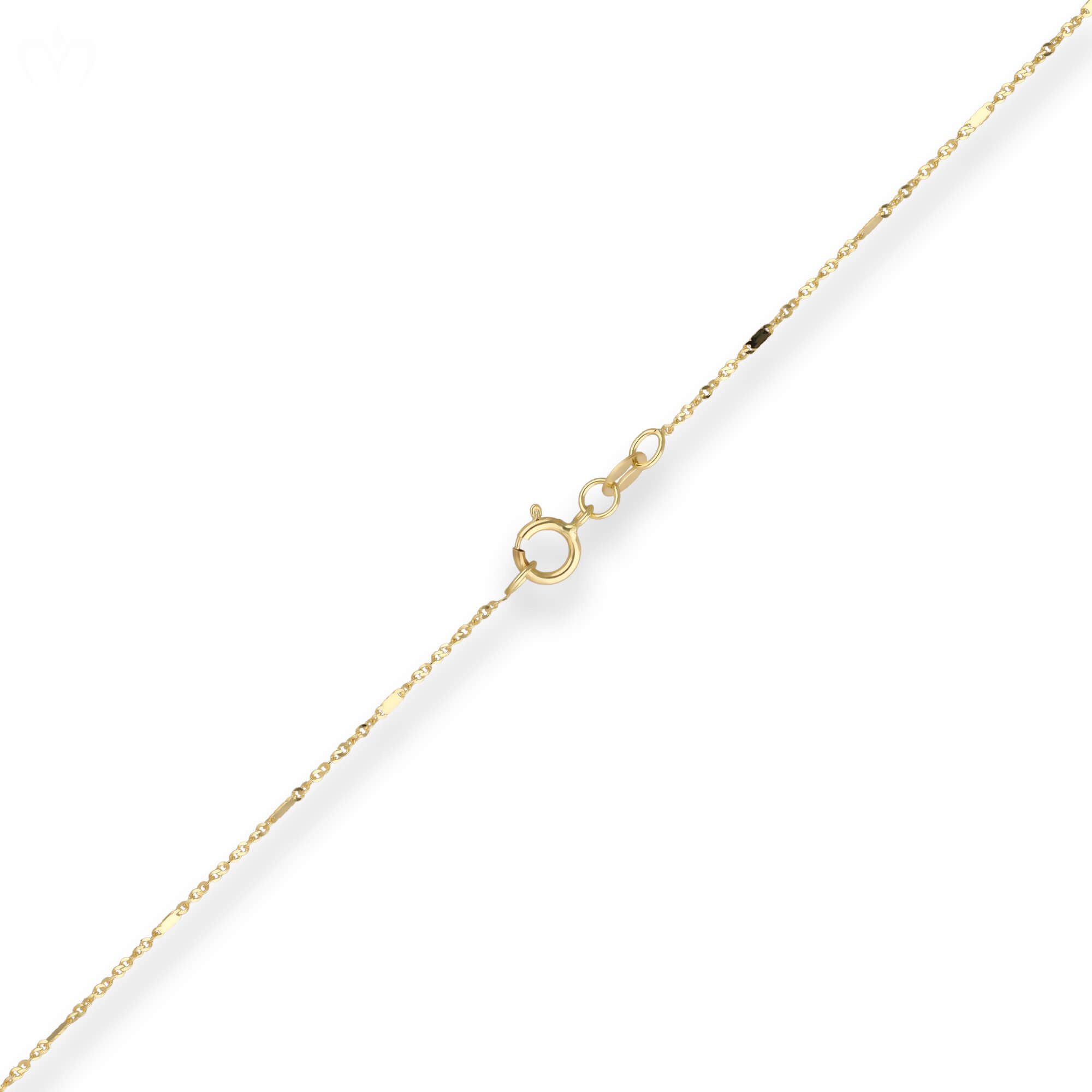 Schmuck Krone Goldkette 1mm Fantasiekette aus 585 Gelbgold 46cm, Gold 585 günstig online kaufen