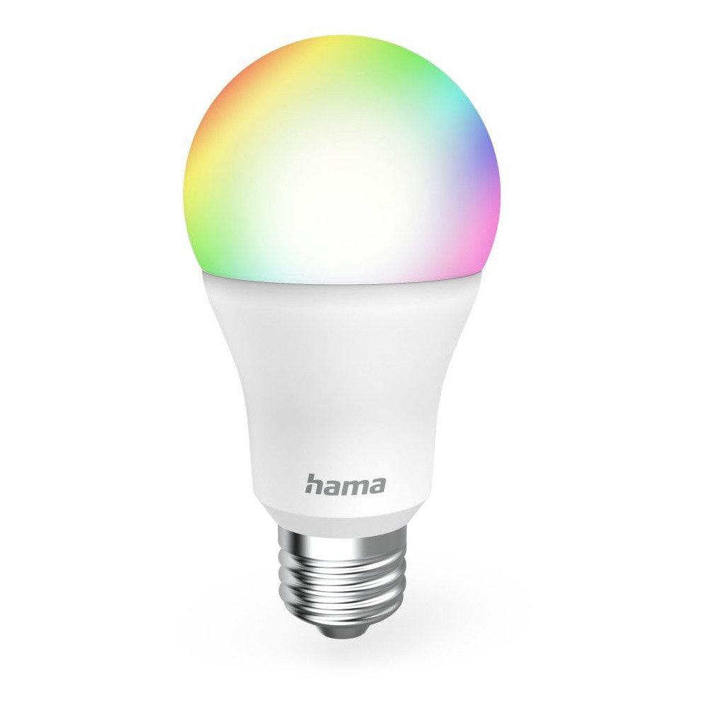 Hama LED-Leuchtmittel Hama WLAN-LED-Lampe E27 für Smart Home, Sockel E27, Warmweiß