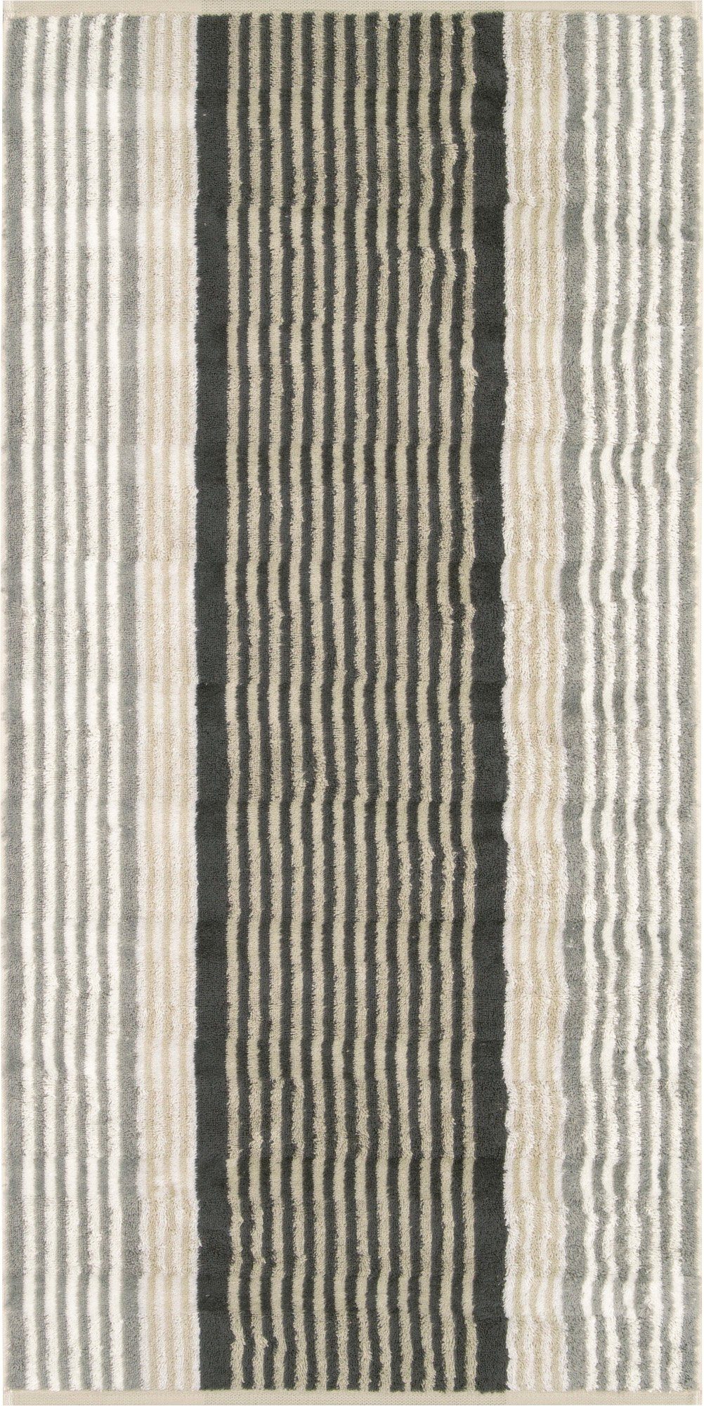 Cawö Duschtuch Duschtuch "Noblesse Harmony - Streifen", Jacquard, Walk-Frottier Streifen