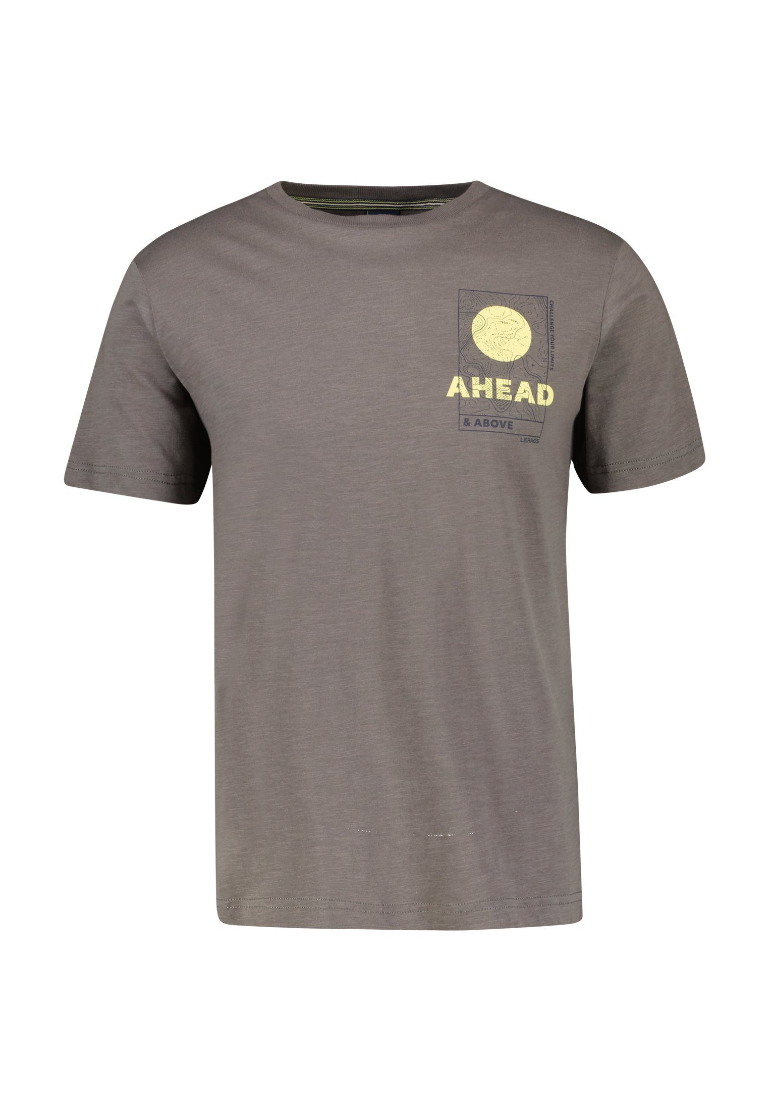 BASALT LERROS GREY Brustprint, T-Shirt, links LERROS T-Shirt