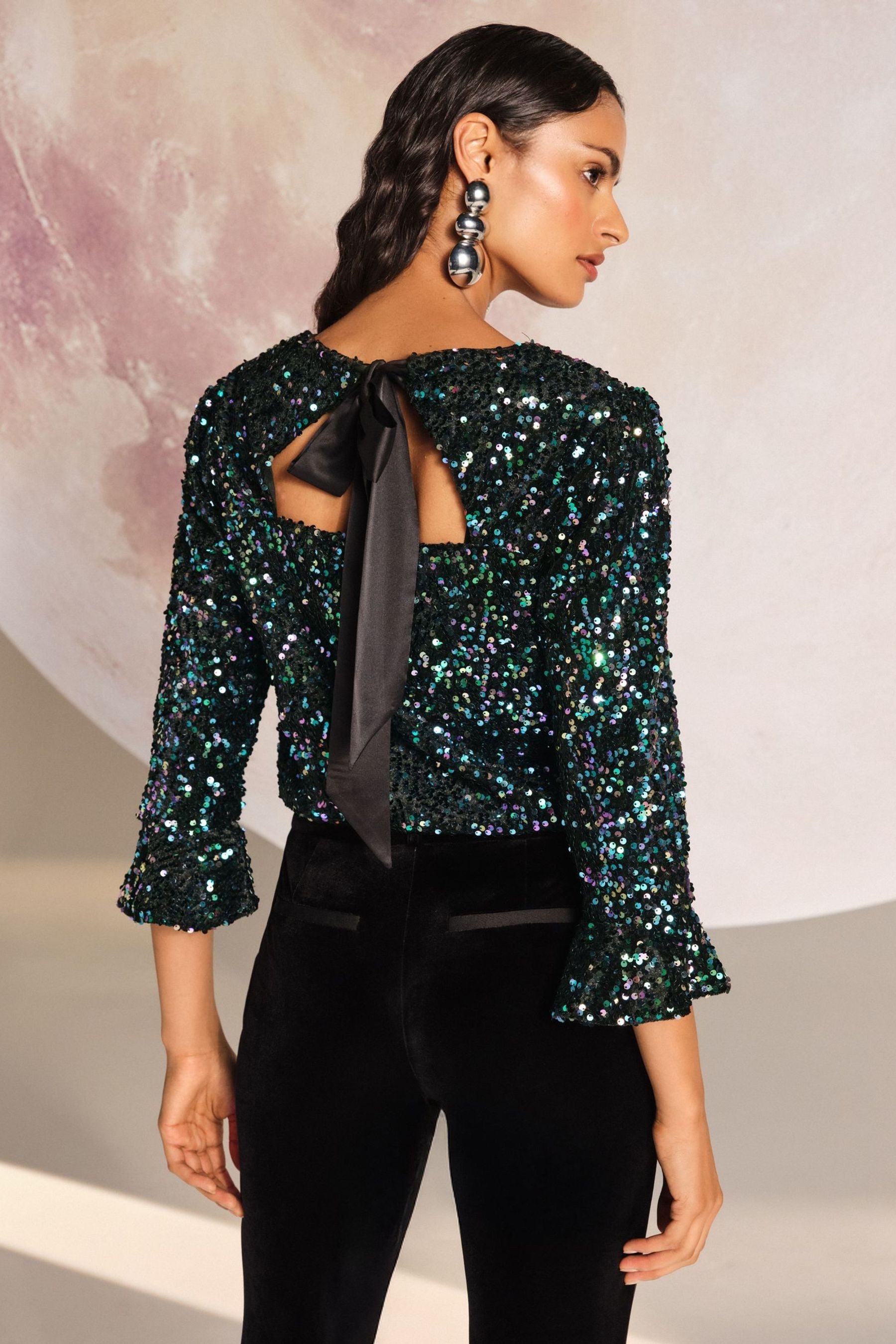 Love & Roses Paillettenshirt Love & Roses Top mit Pailletten, Regular (1-tl günstig online kaufen