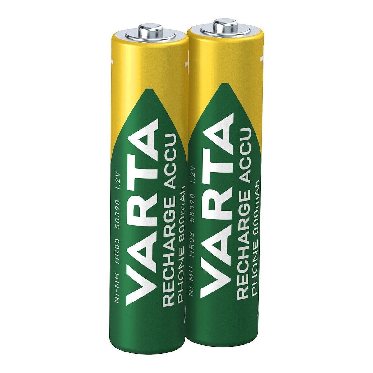 VARTA RECHARGE ACCU Phone Akku (2 St), AAA, vorgeladen