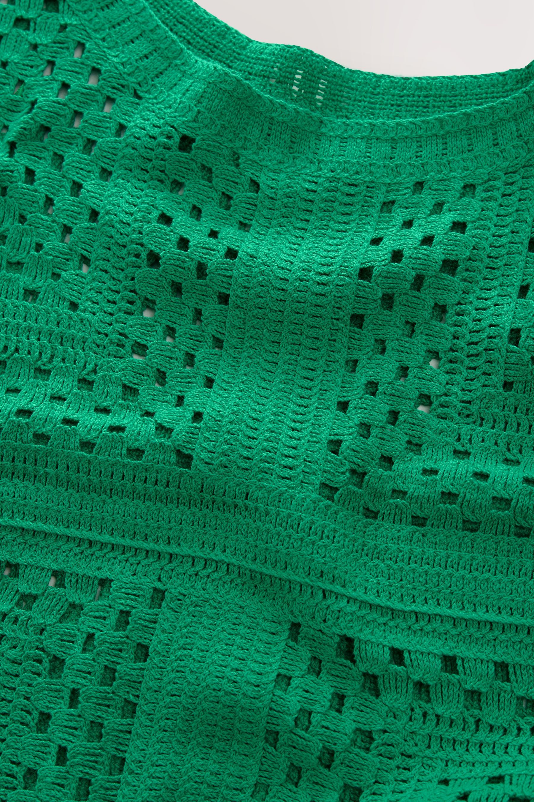 Next Kurzarmpullover T-Shirt mit gehäkeltem Ausschnitt günstig online kaufen