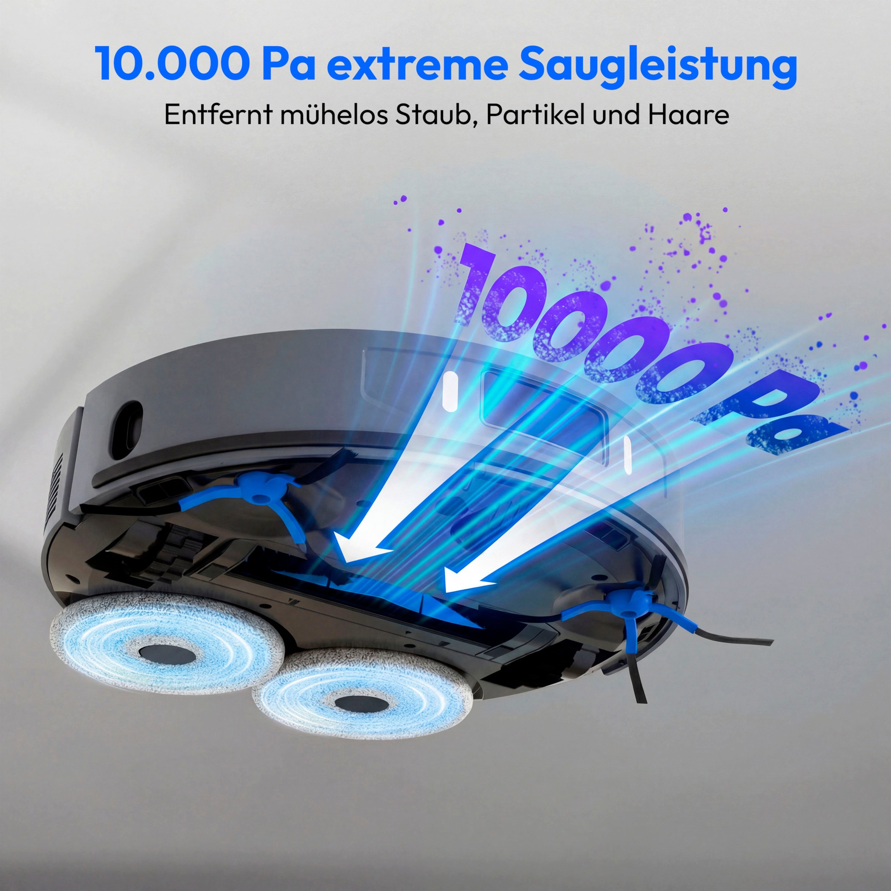Medion® Saugroboter Saugroboter MEDION X55 SW+ Pro (MD12555), beutellos, X55 SW+ PRO – Bild 5 von 5