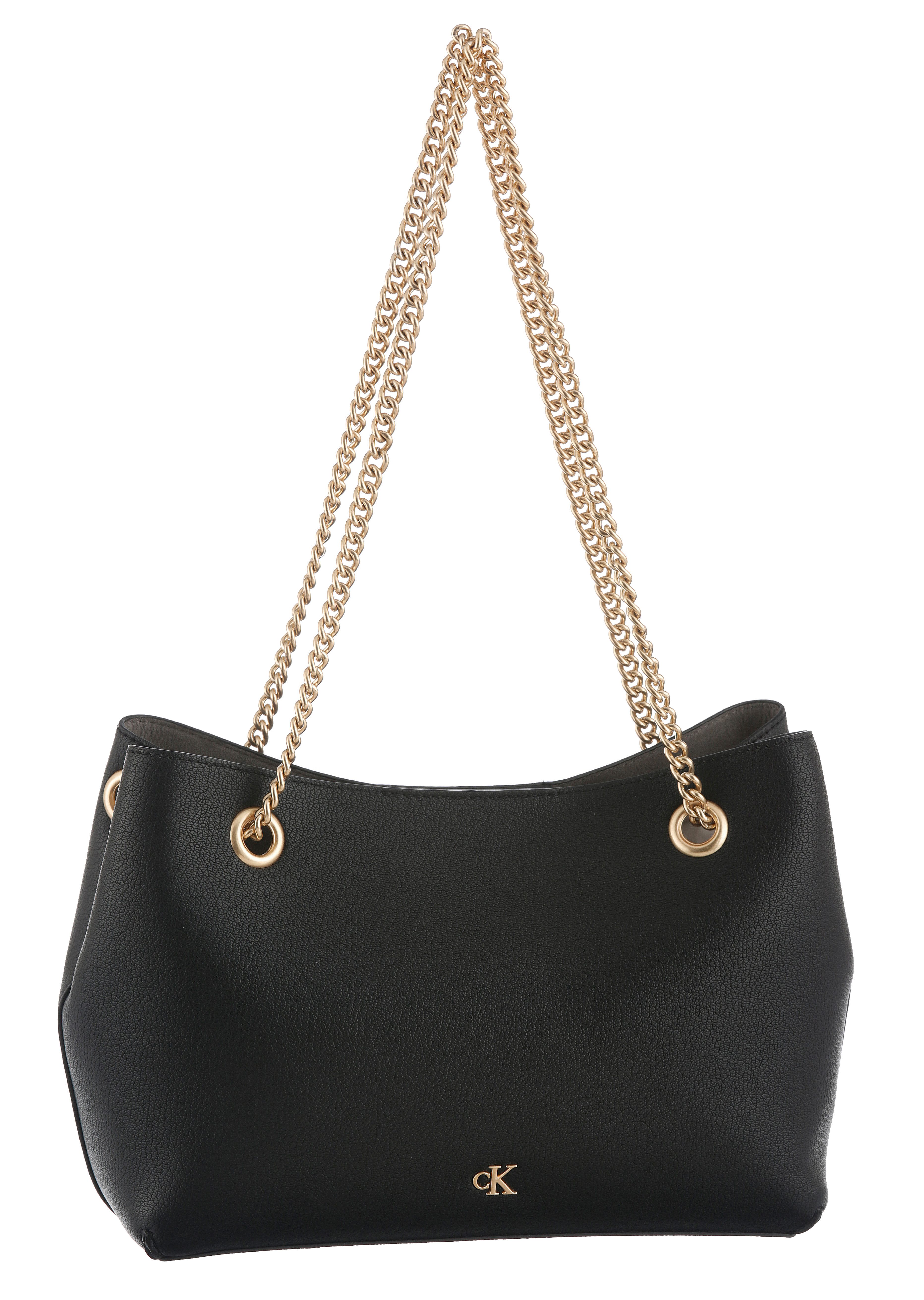 Calvin Klein Jeans Umhängetasche MNML MNGRM CHN SHLDR, Abendtasche, festlic günstig online kaufen