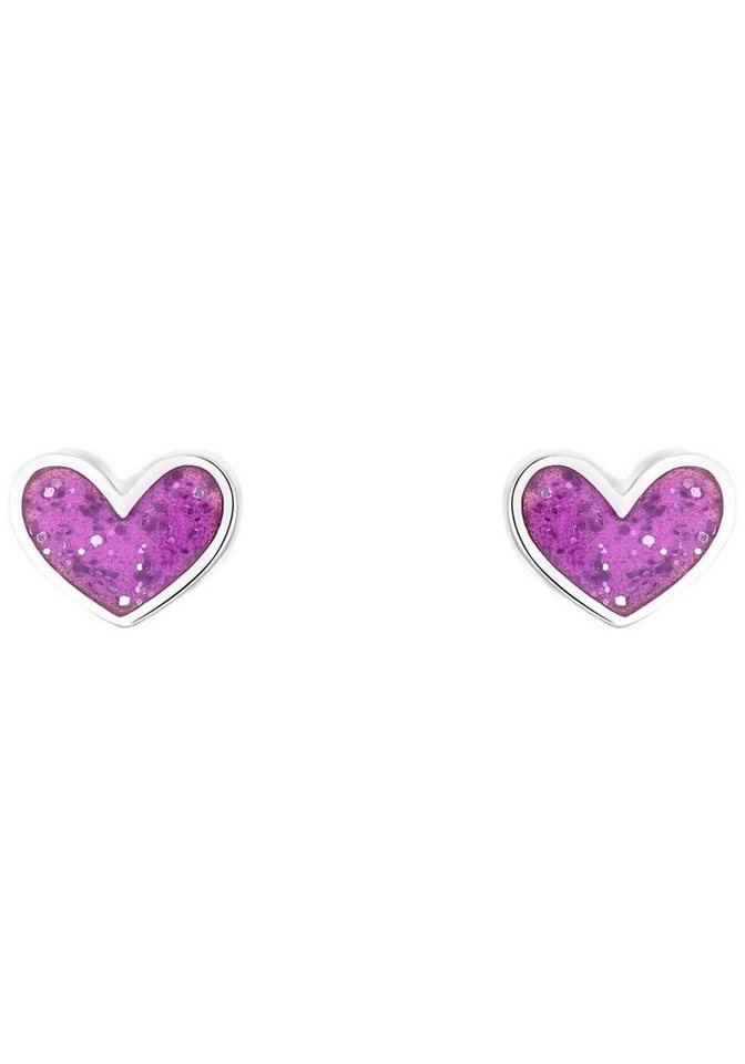 Prinzessin Lillifee Paar Ohrstecker Purple Heart, 2036441, Ohrstecker für  Mädchen mit Herz-Motiv von der Marke Prinzessin Lillifee