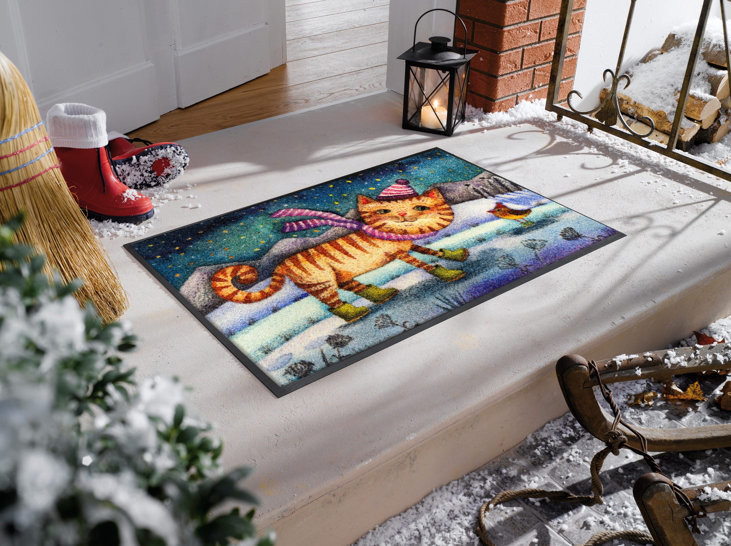 wash+dry by Kleen-Tex Fußmatte Little Boots, rechteckig, Höhe: 7 mm, waschb günstig online kaufen