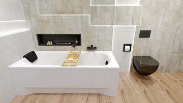 KOLMAN Badewanne Rechteck BONA 140x70 + Kopfstütze KODI, Ablauf & Füße GRATIS !