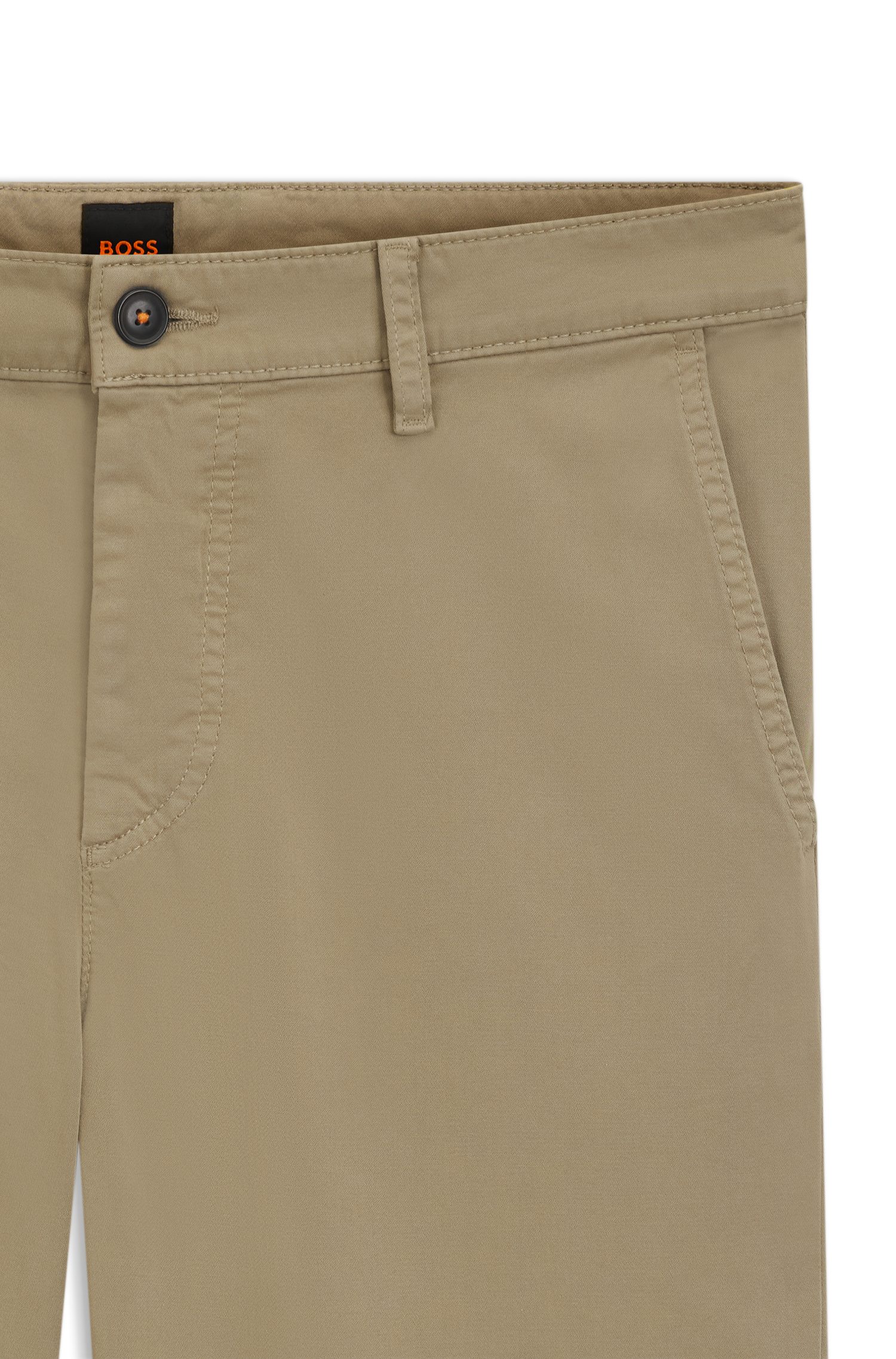 BOSS ORANGE Chinohose tapered mit BOSS Logo hinten