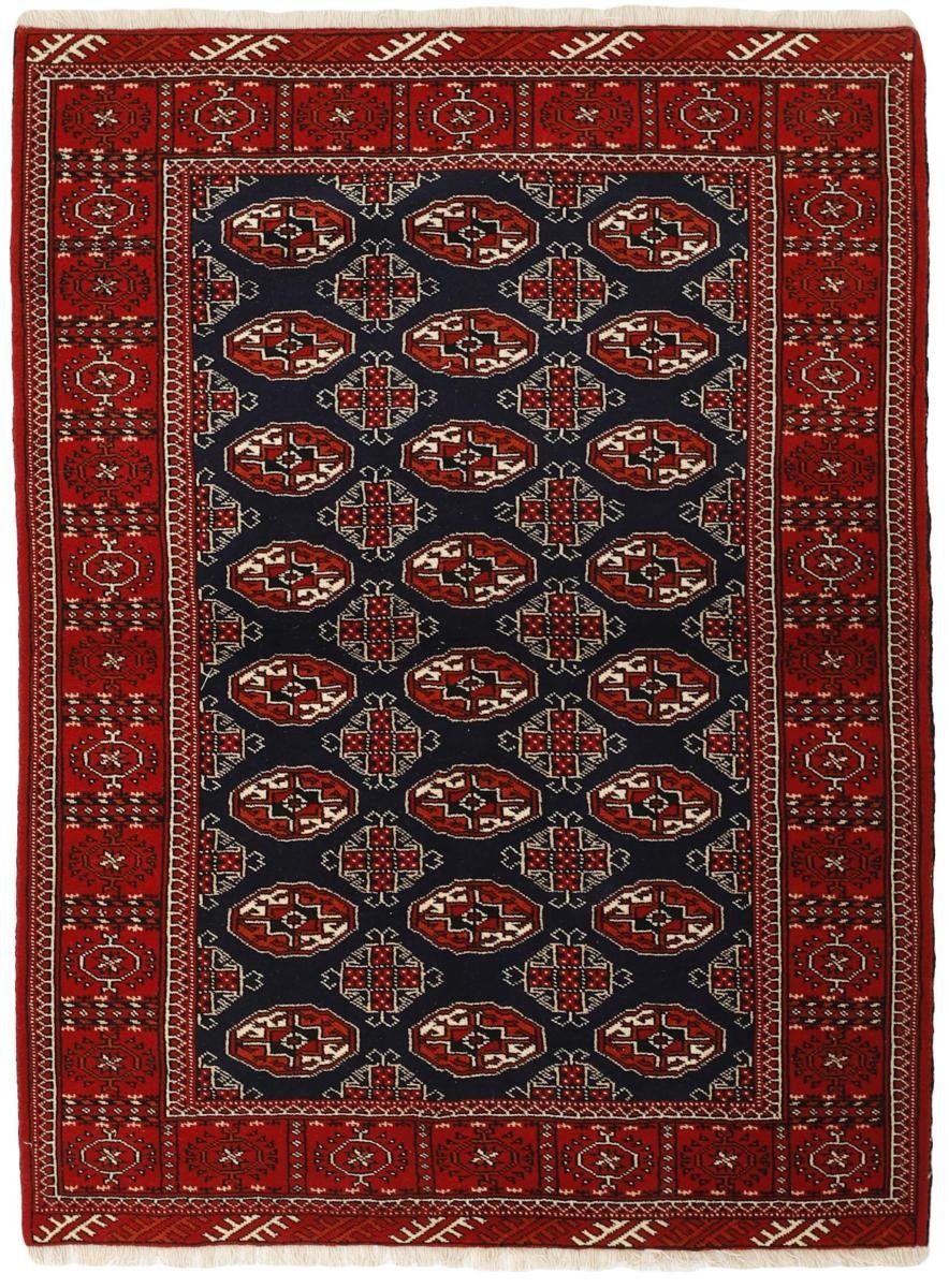 Orientteppich Turkaman 134x182 Handgeknüpfter Orientteppich / Perserteppich, Nain Trading, rechteckig, Höhe: 6 mm