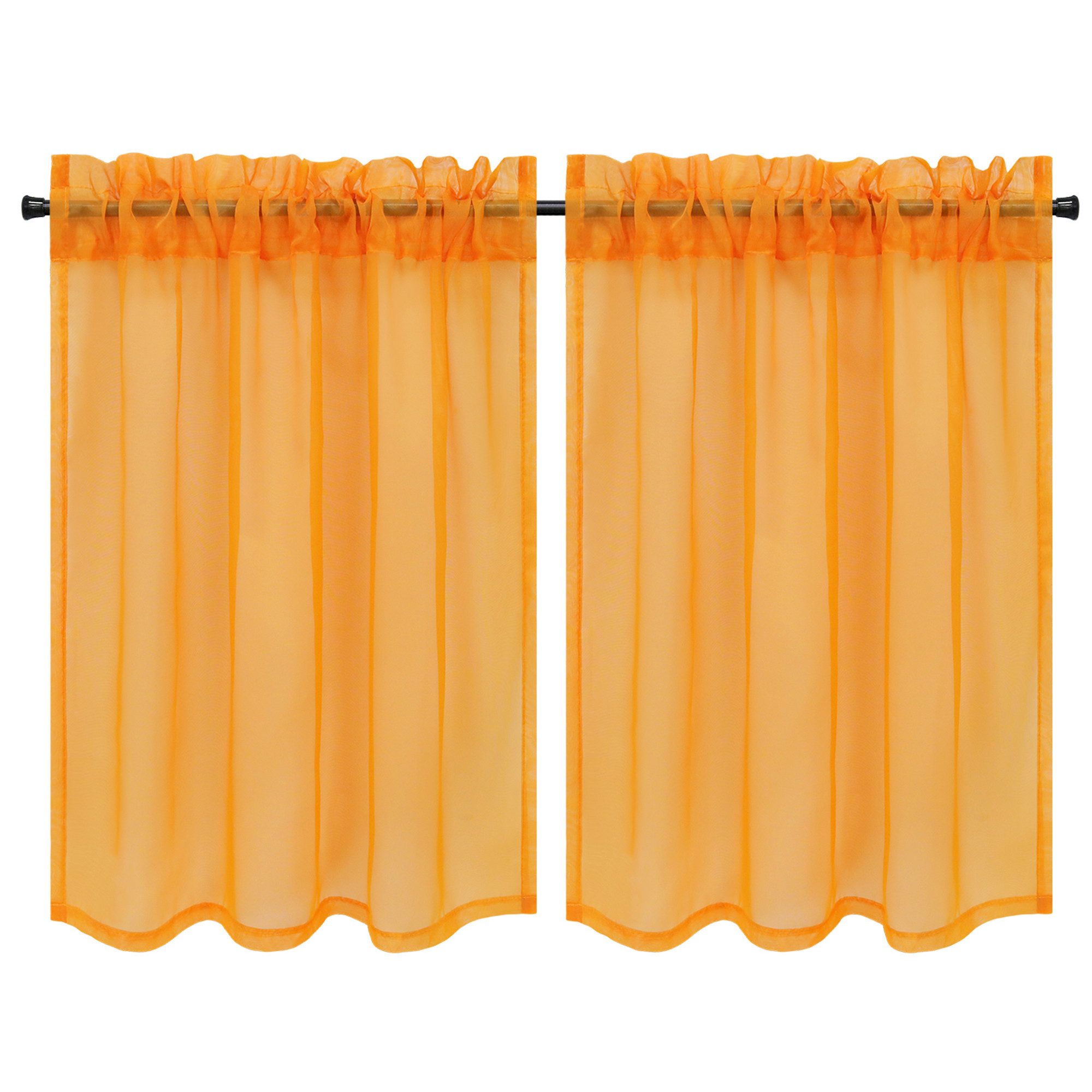 Joyswahl Scheibengardine (2 St), Stangendurchzug, transparent, Voile Kurzst günstig online kaufen