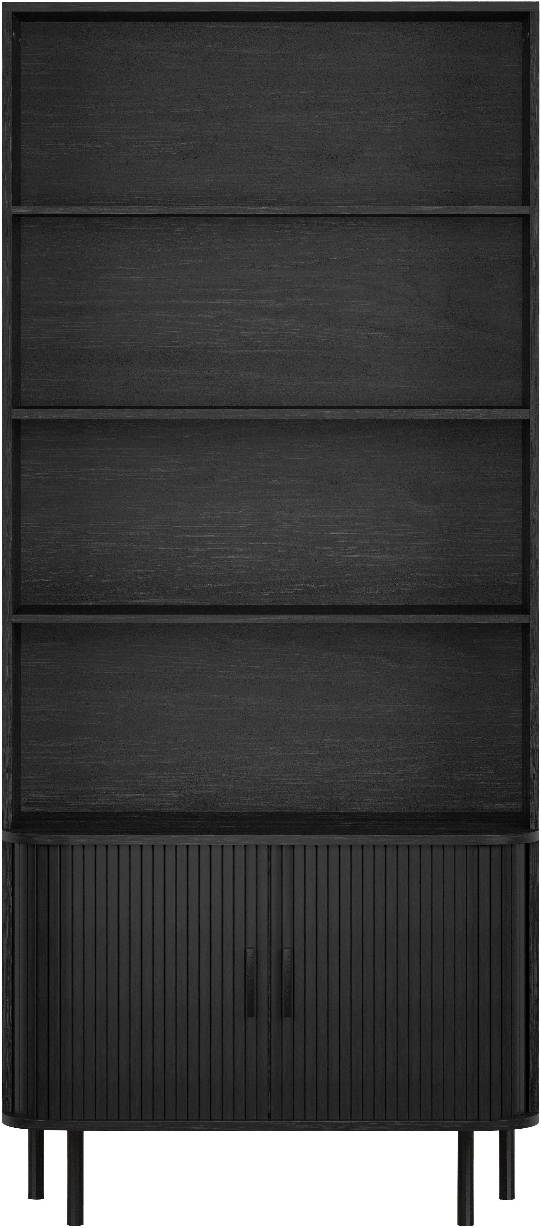 Home affaire Bücherregal Ronda, 1-tlg., Standregal mit Schiebetüren - Maße (B/T/H) 80/40/172 cm