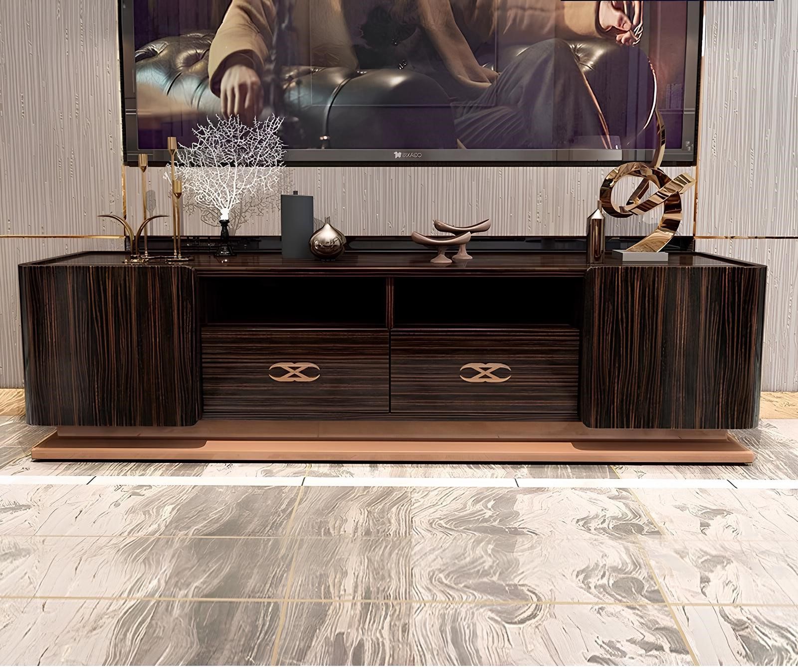 Xlmoebel Lowboard Neues Luxus-TV-Design-Sideboard mit Hochglanz-Finish für die (1 St., Sideboard), Hergestellt in Europa