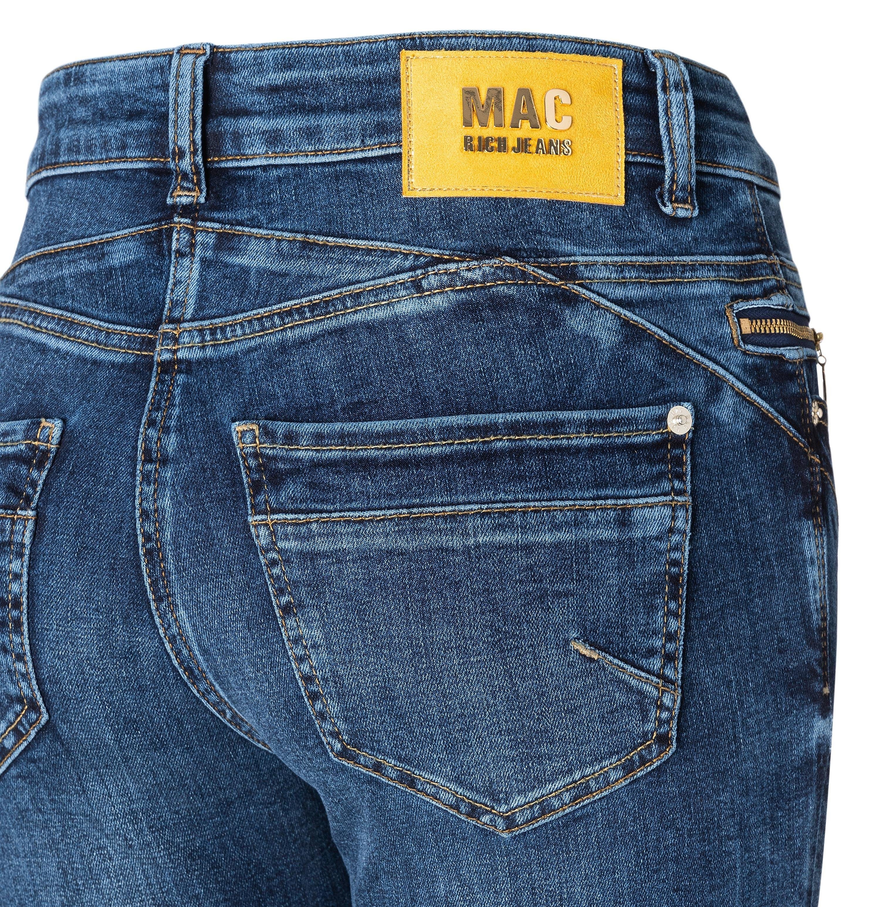 faded MAC SLIM 5749-90-0389 Stretch-Jeans wash MAC shadow RICH D611