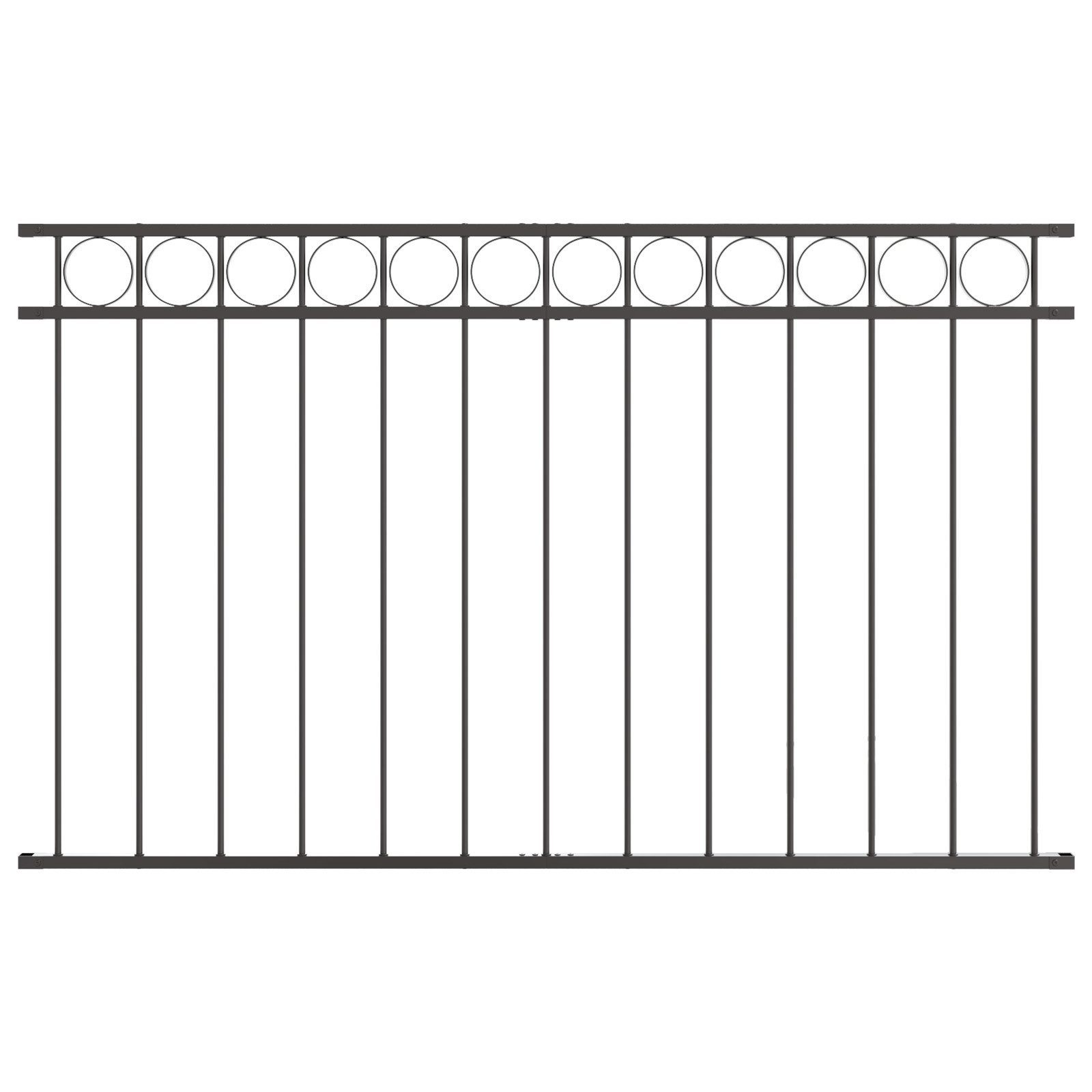 vidaXL Gartenzaun Zaunfeld Grau 1,7x1 m günstig online kaufen