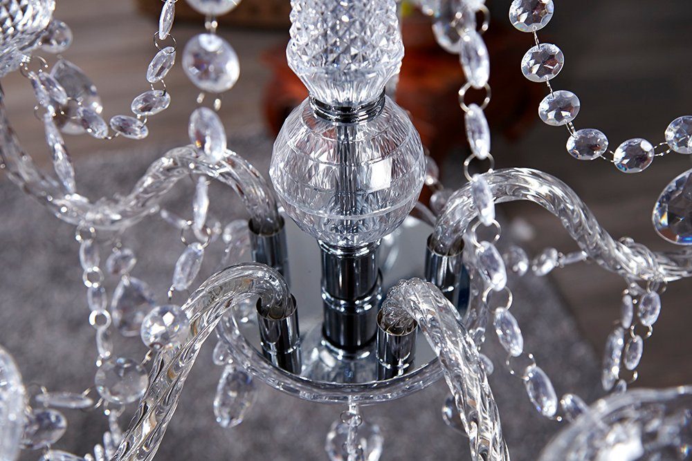 riess-ambiente Kronleuchter CRYSTAL 55cm klar, ohne Leuchtmittel, Hängelampe · Wohnzimmer · Acryl · Schlafzimmer · Barock Design – Bild 4 von 5