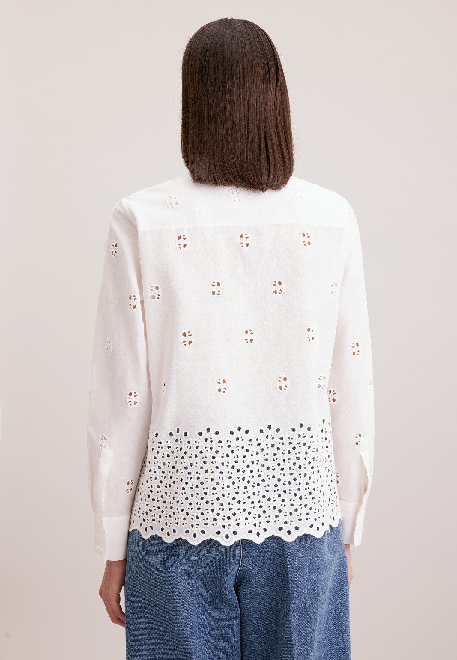 seidensticker Hemdbluse Schwarze Rose 1/1 Kragen Stickerei günstig online kaufen