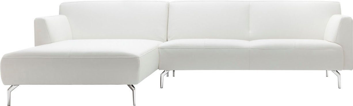 in hülsta 317 minimalistischer, Breite sofa Optik, Ecksofa schwereloser cm hs.446,