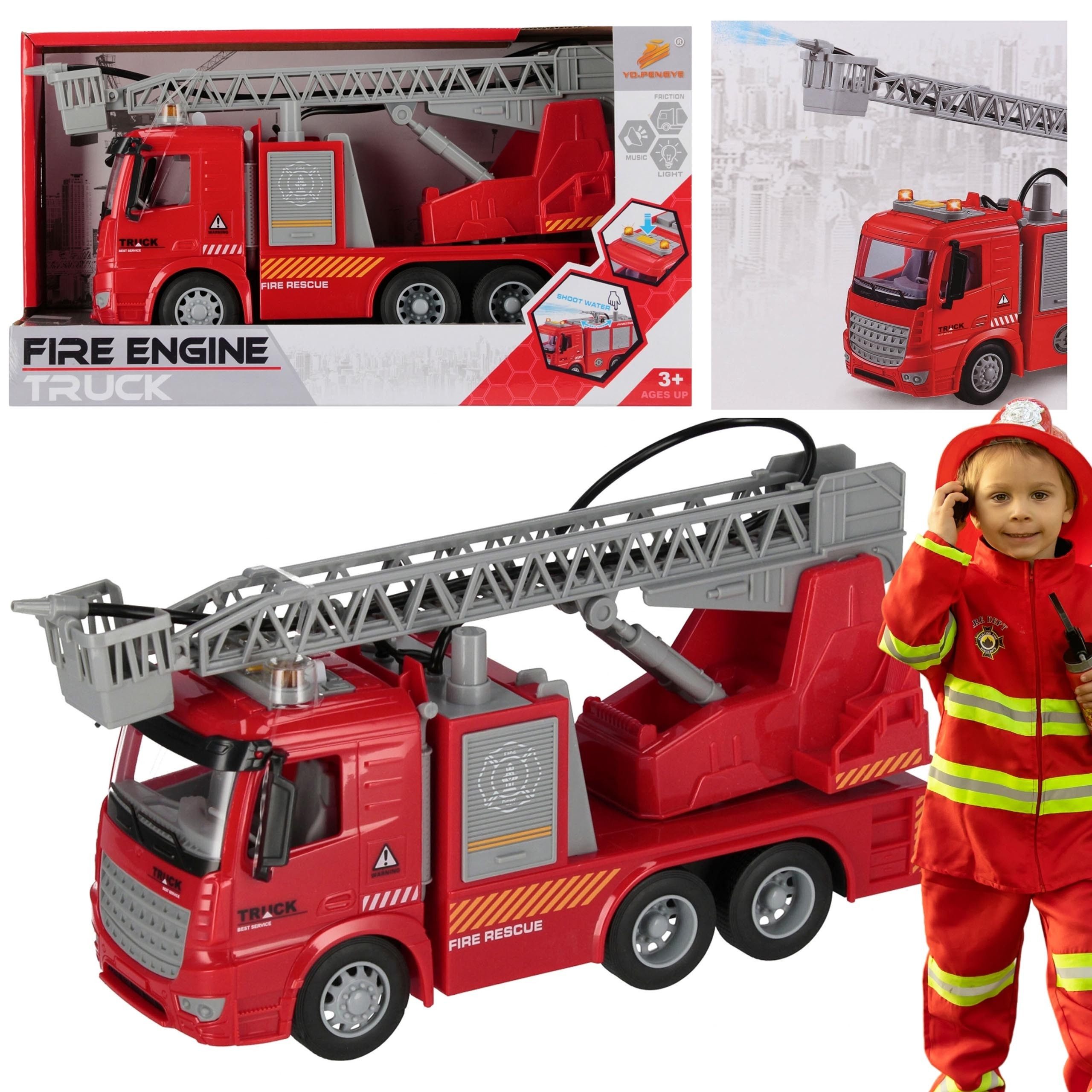 Sarcia.eu Spielzeug-Feuerwehr Feuerwehr, Feuerwehrauto für Kinder 3+ MEGA CREATIVE