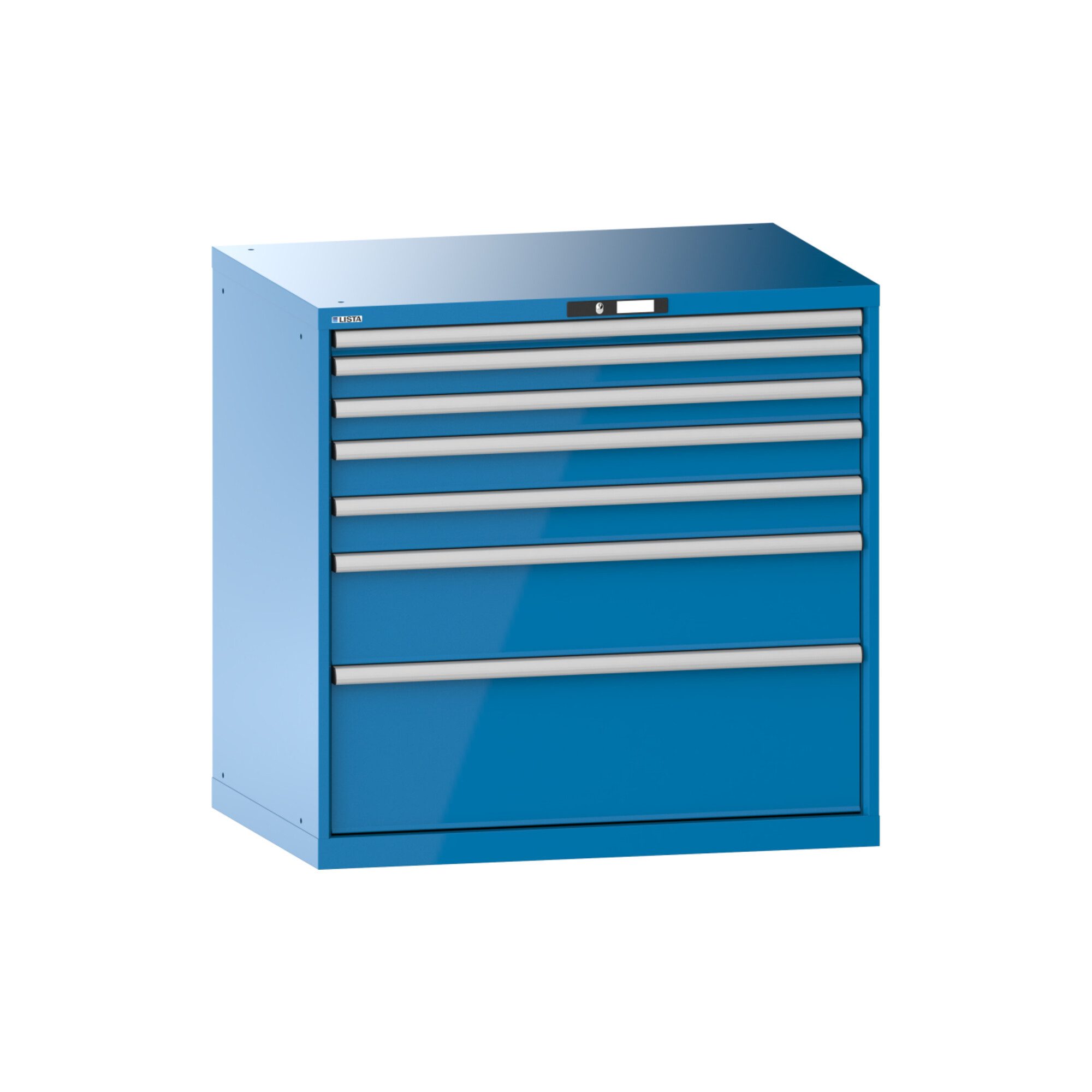 LISTA Werkzeugschrank Lista Schubladenschrank 54x36E (BxTxH) 1023x725x1000mm KEY Lock R5012