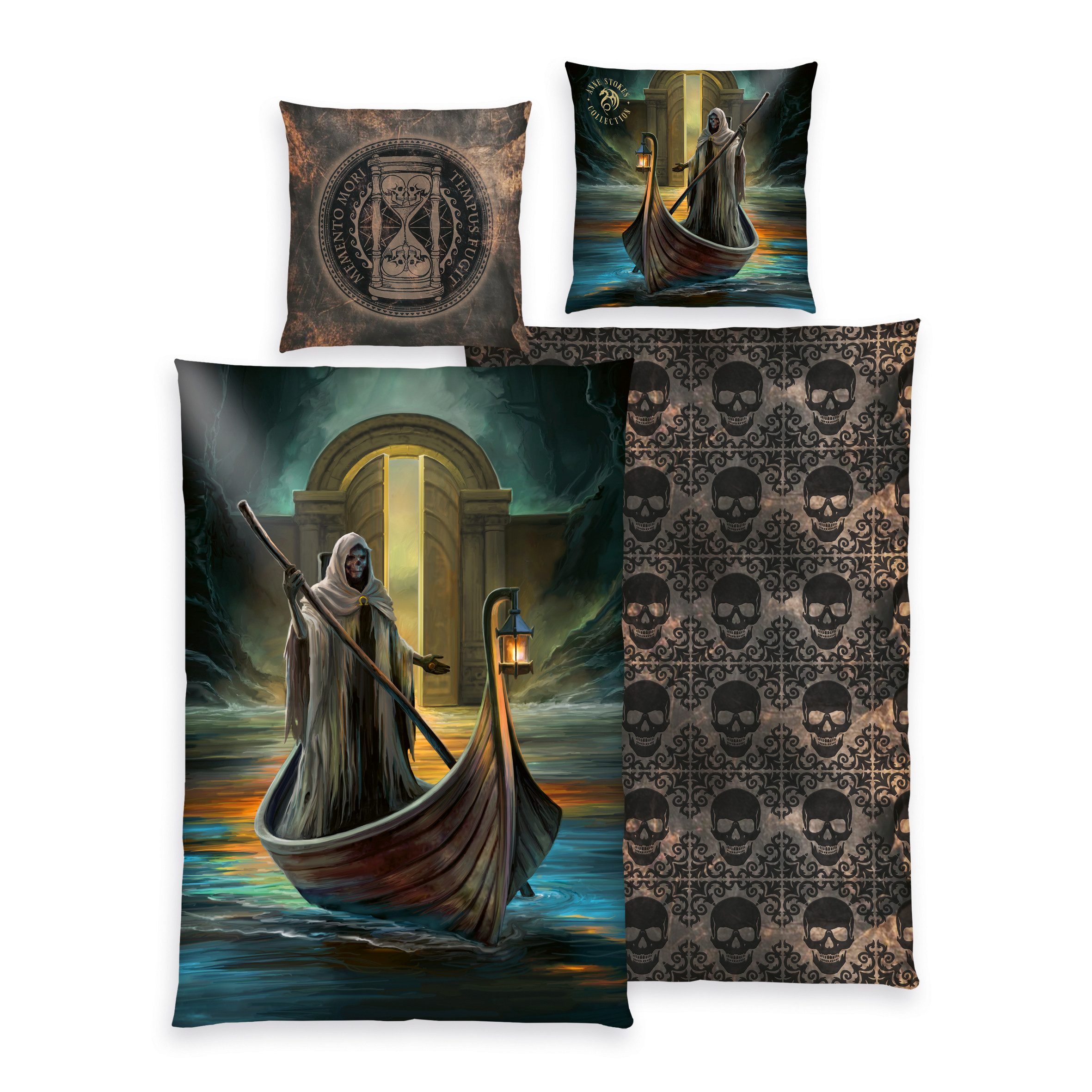 Figuren Shop GmbH Bettwäsche Gothic Bettwäsche günstig online kaufen