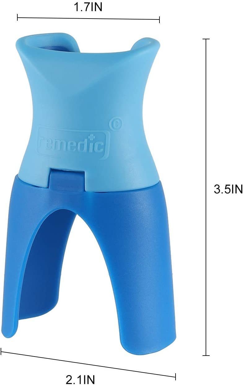 Remedic Augenpflege-Set Premium Augentropfen-Hilfe Applikationshelfer Blau