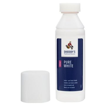 Shoeboys Schuhputzbürste Pure White - Leder- und Textil-Weiß mit Schwammaufträger