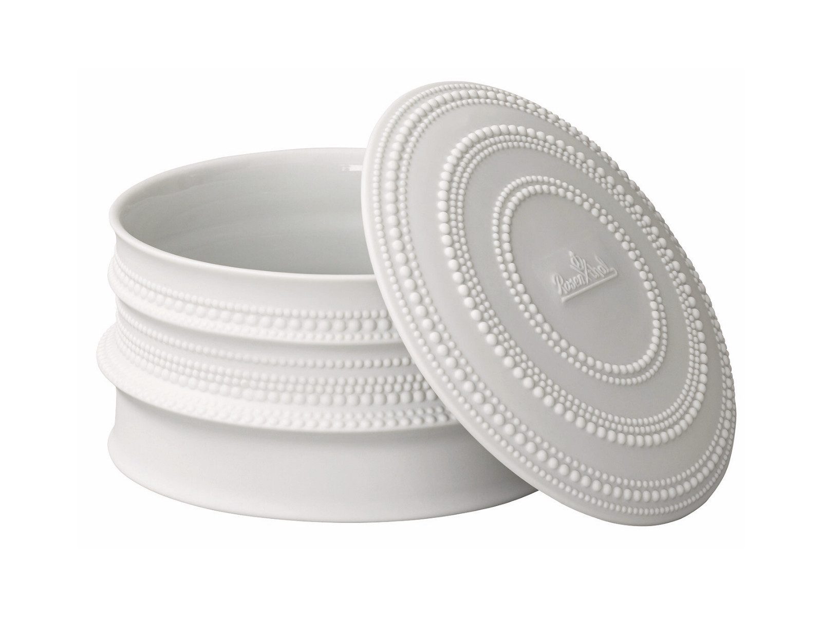 Rosenthal Vorratsdose Pisara Dose groß weiß 14cm, Porzellan