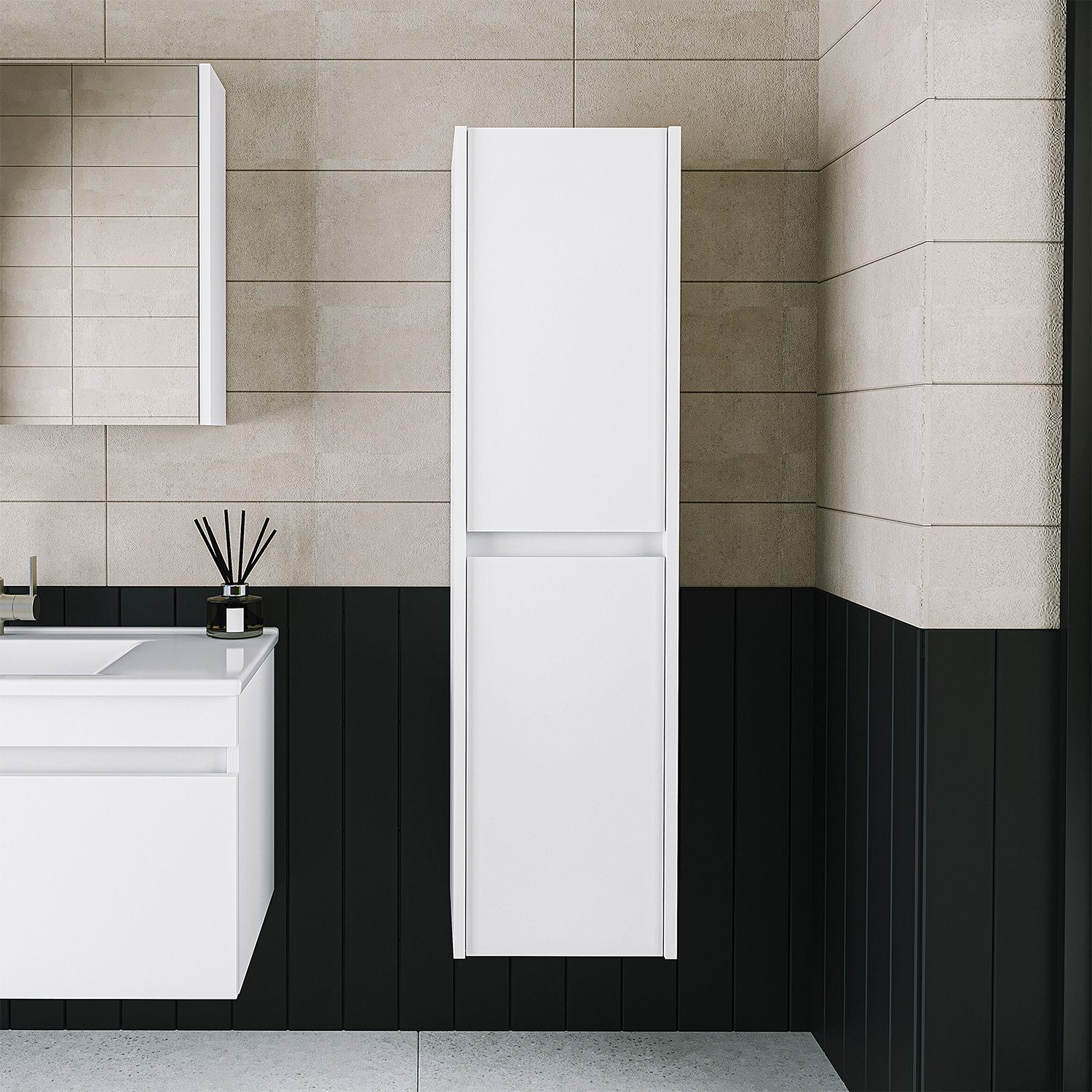 Roomart Badmöbel-Set Atria 85, (Bademöbel Set günstig online kaufen