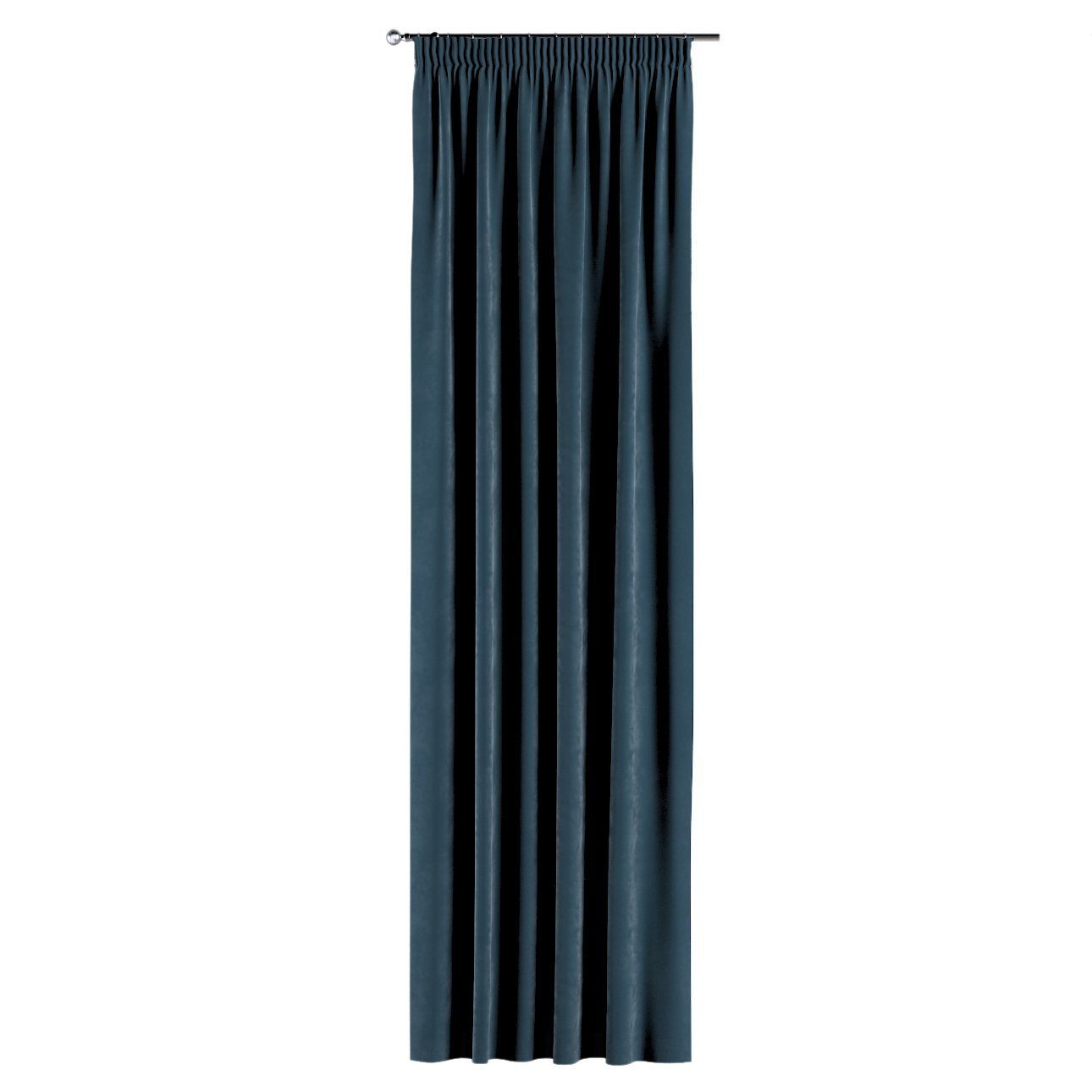 Vorhang Dekoria Vorhang mit Velvet, cm, Kräuselband blau 130x100