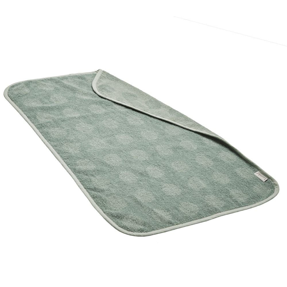 Leander Wickelauflage Organic - Sage Green, Auflage Topper & Handtuch für Wickelauflage Matty aus Bio-Baumwolle